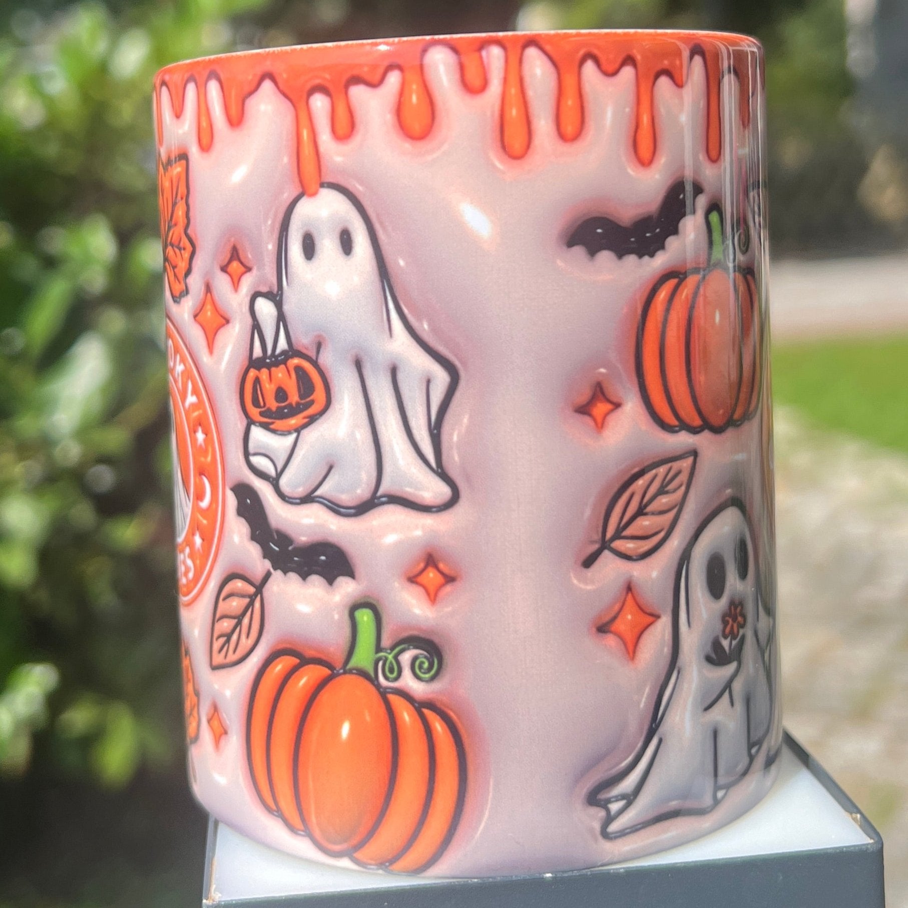 „ZarahSkull" Tasse „Spooky orange“
