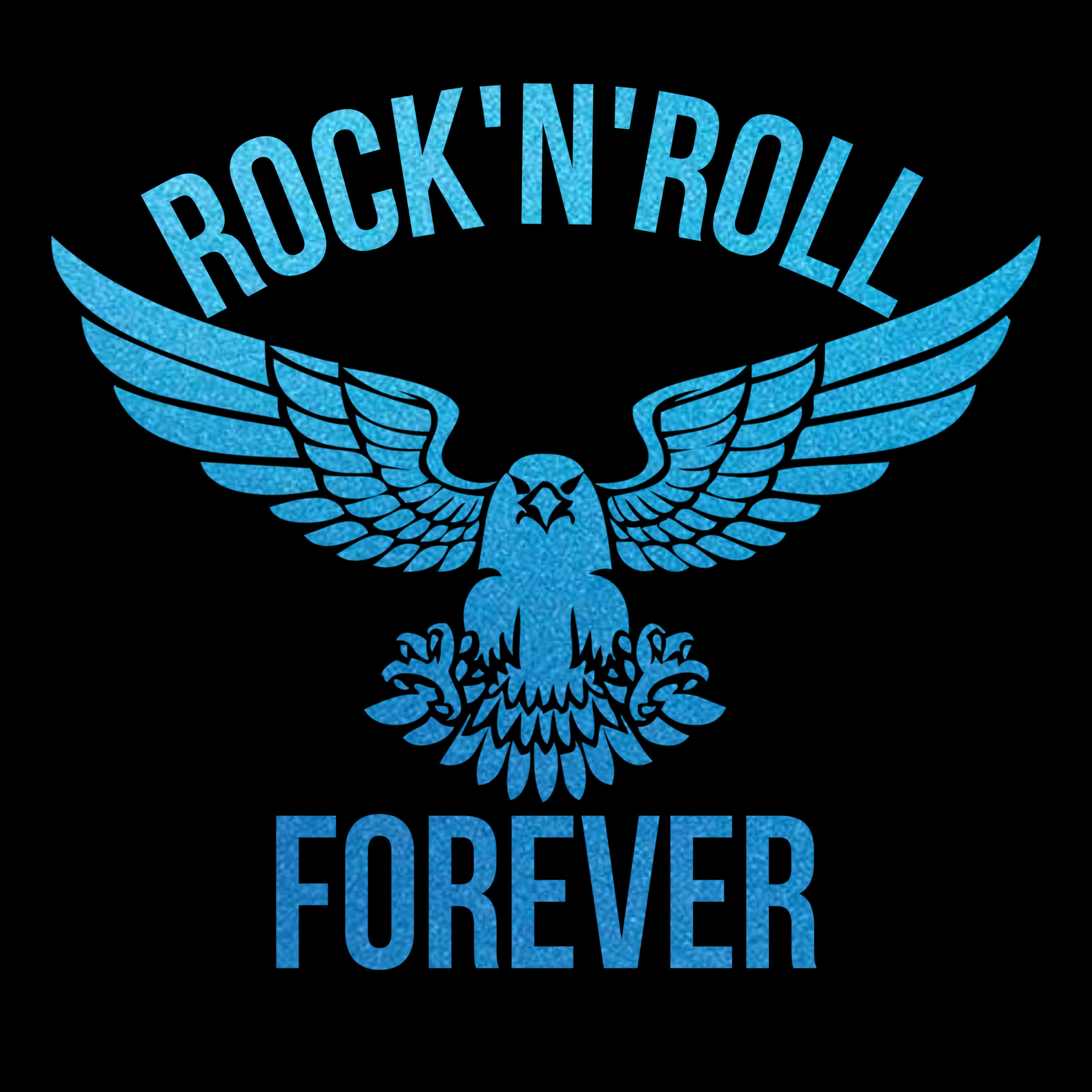 ZarahSkull Shirt BLACK "ROCK'N'ROLL FOREVER"