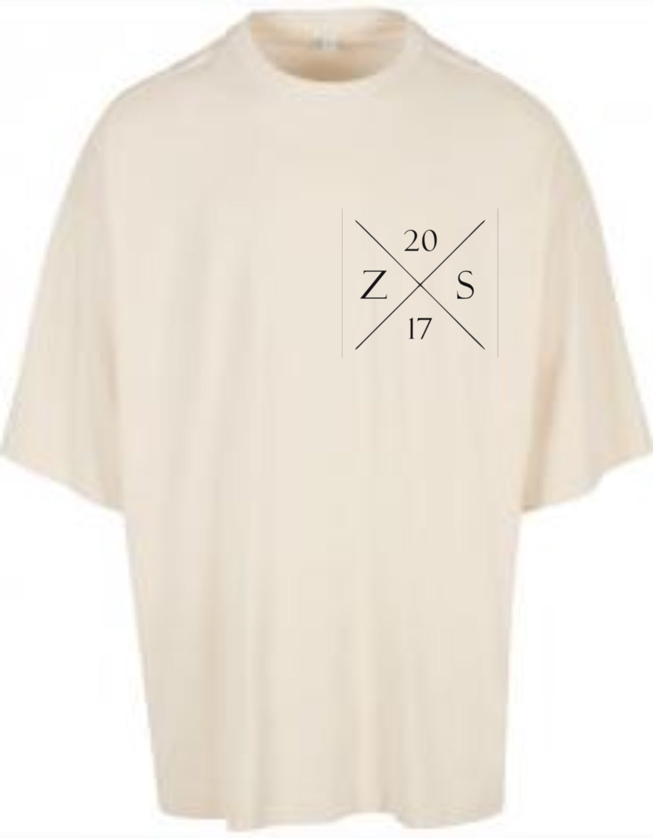 „ZarahSkull" Huge Tee WHITE SAND "NICOX"