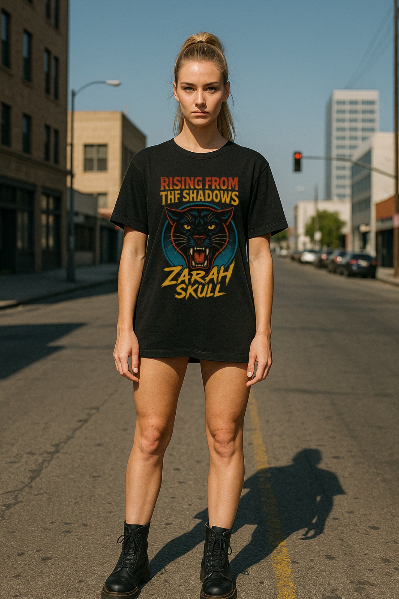 ZarahSkull Shirt „Rising from the shadows"