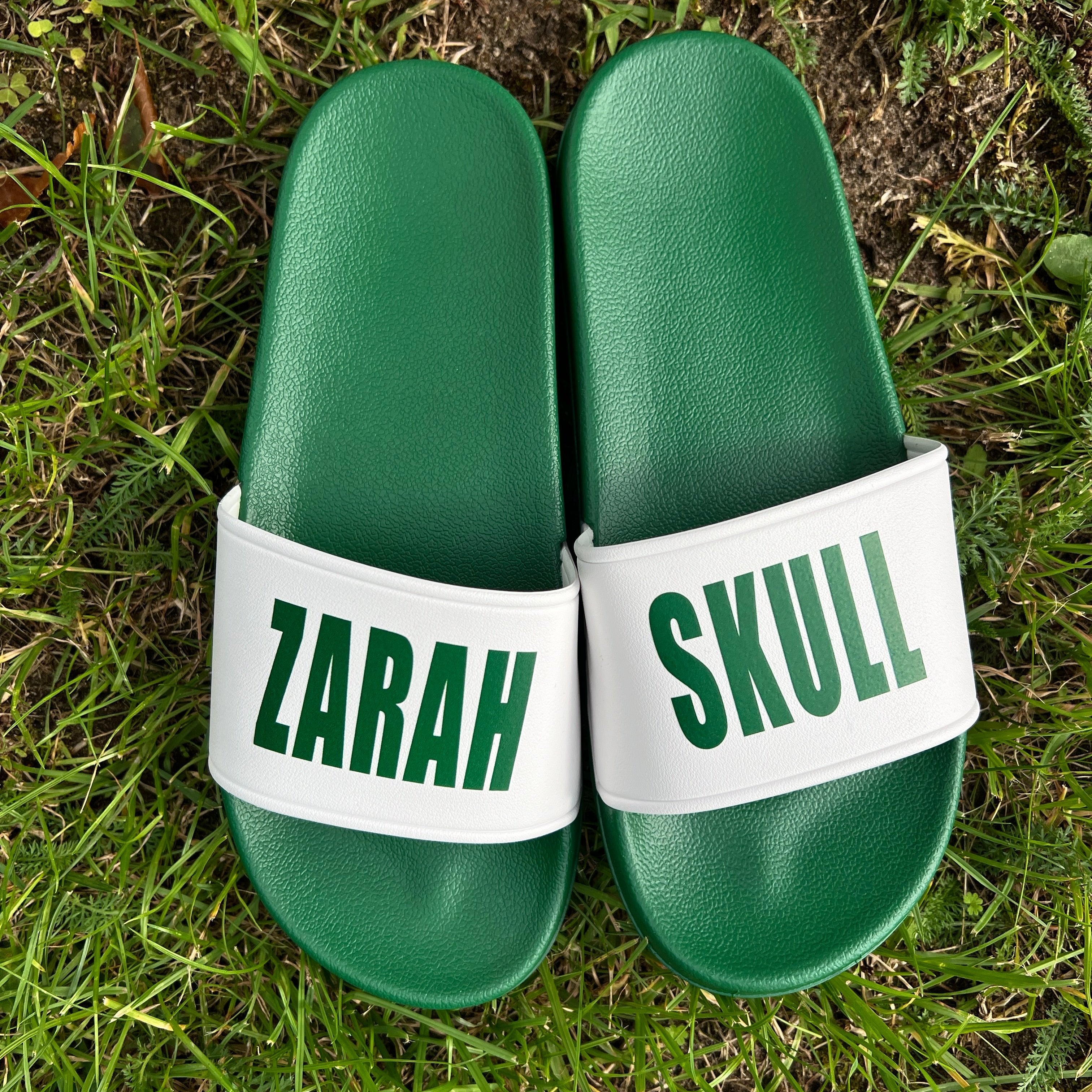 Zarah Skull Latschen GRÜN