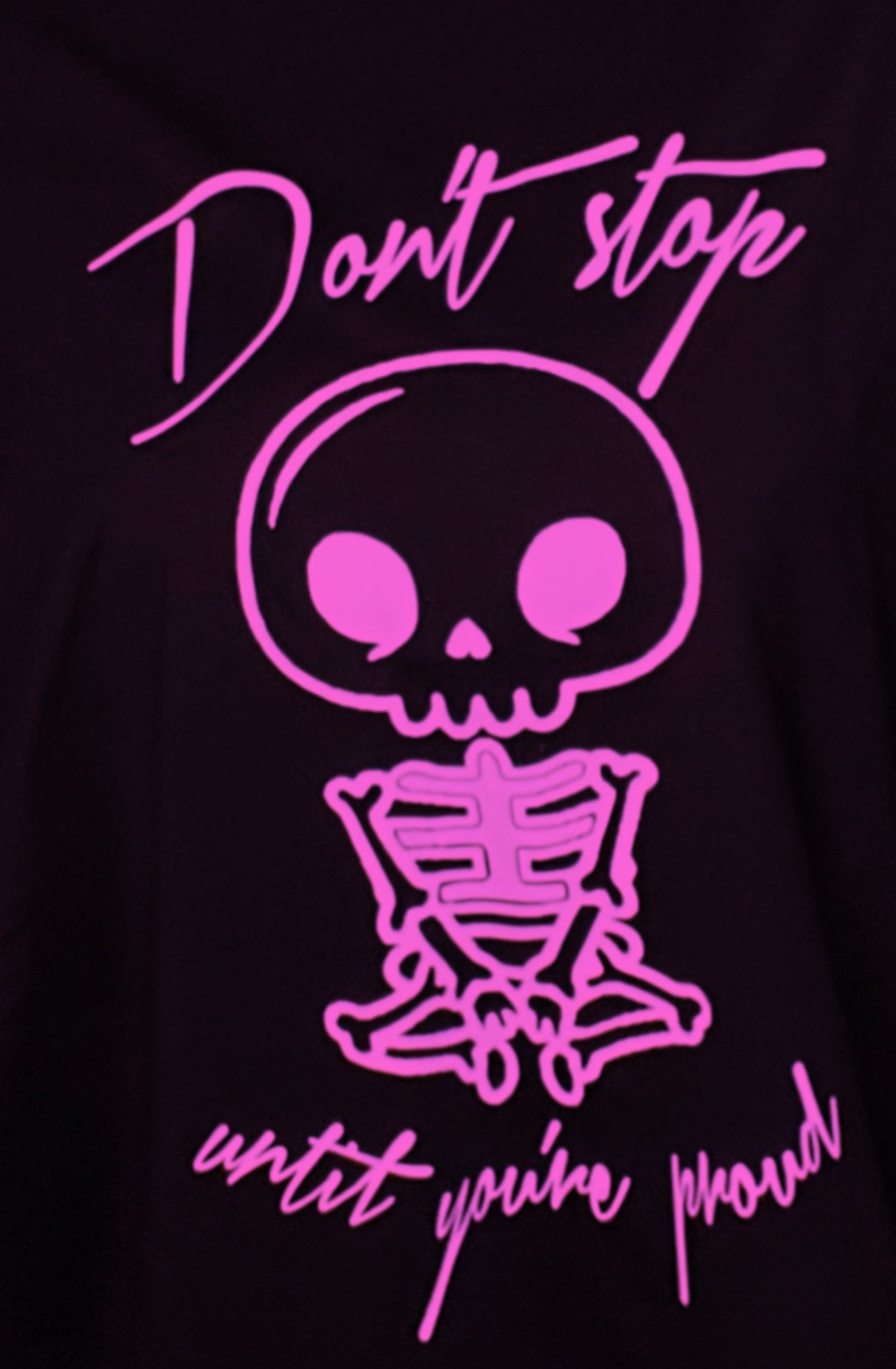 ZarahSkull" Huge Tee BLACK "SEATED SKULL"