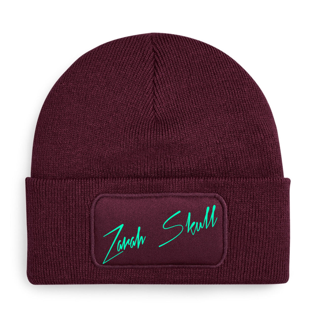 "ZarahSkull"- BEANIE dark cherry