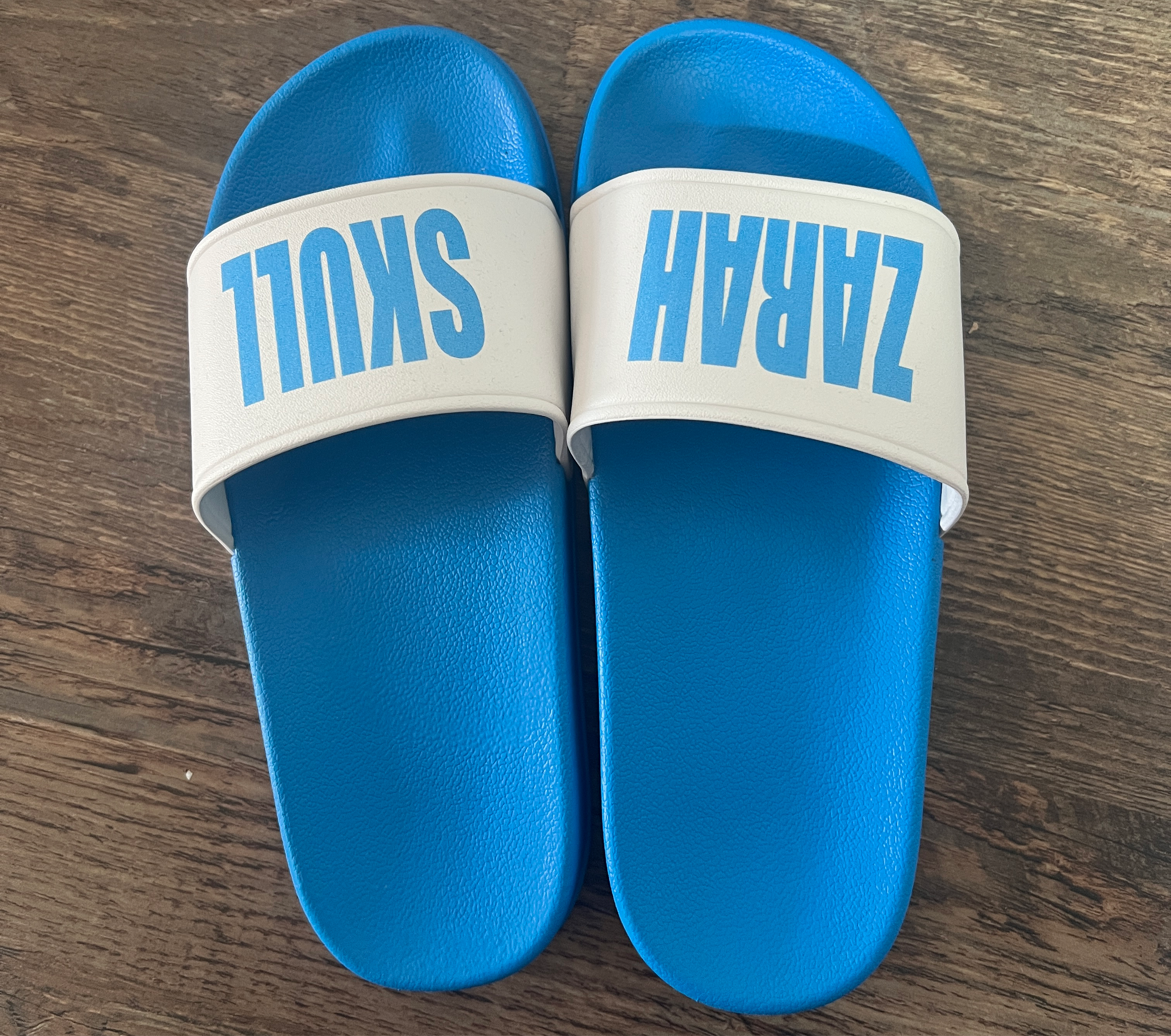 Zarah Skull Latschen BLAU