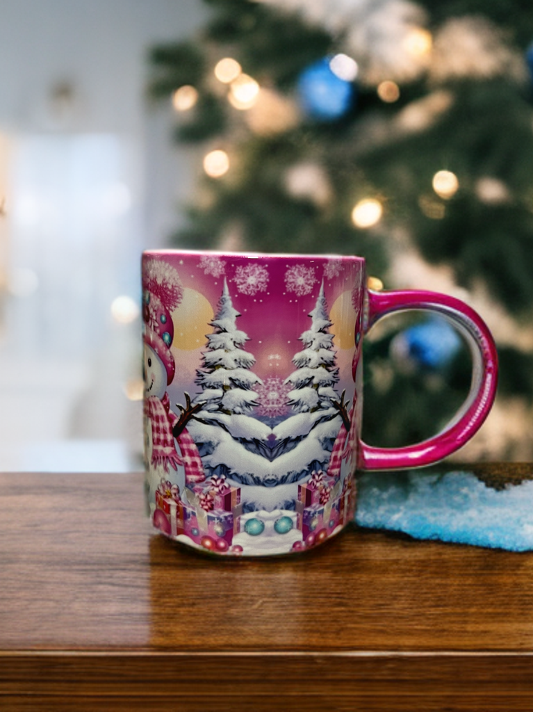 „ZarahSkull" Tasse „Pink Snowman"