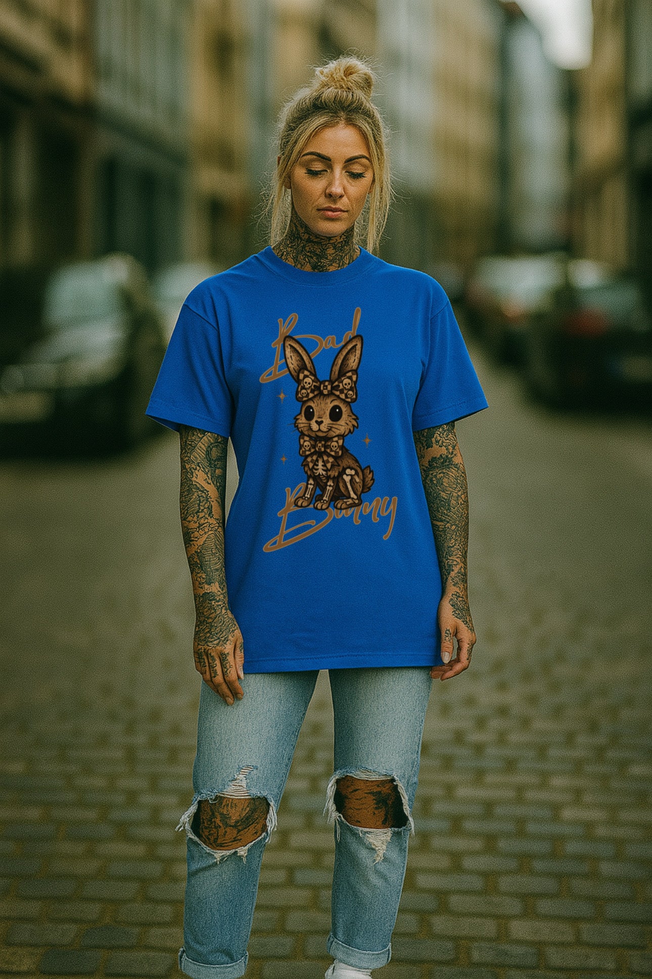 ZarahSkull Shirt „Bad Bunny“