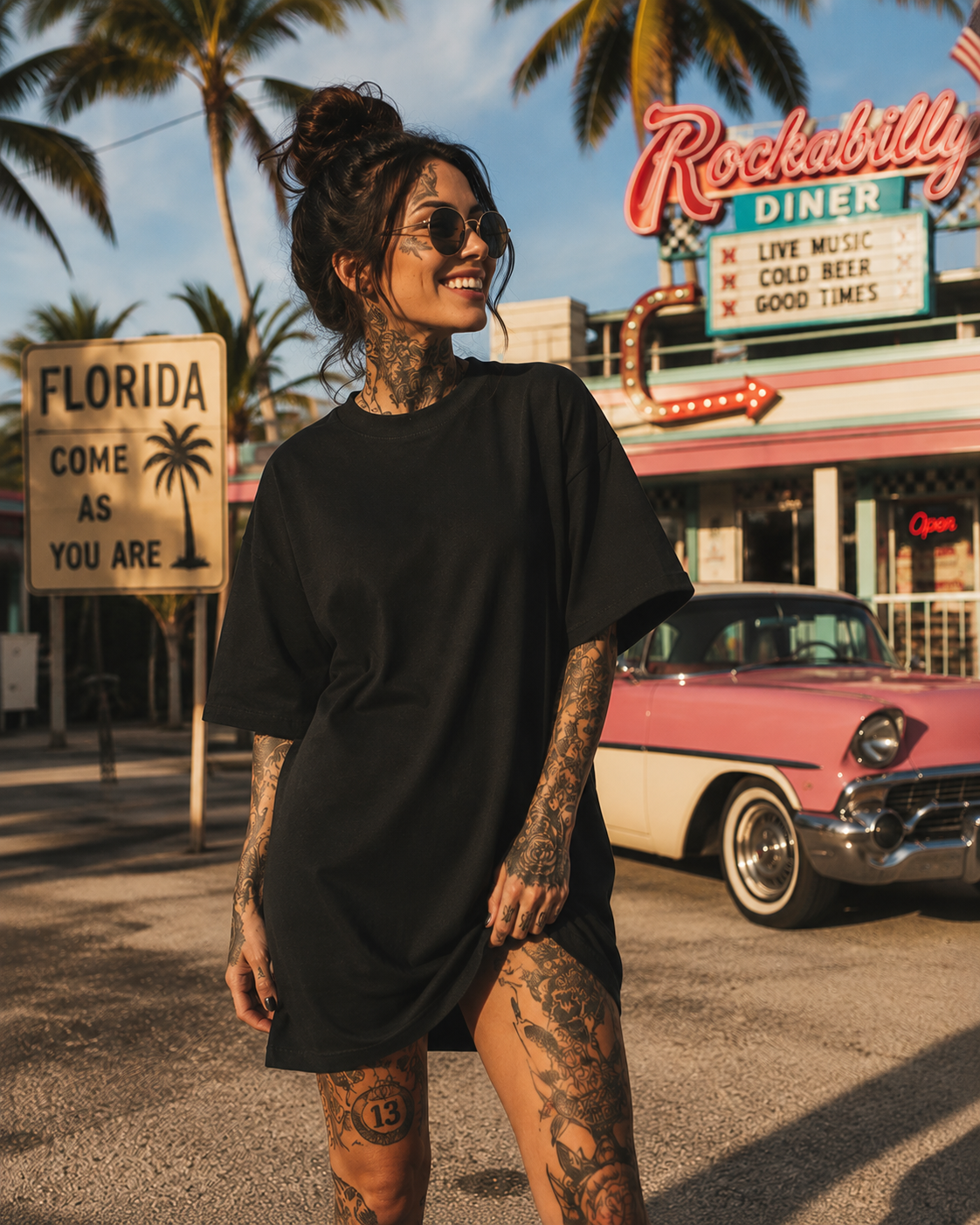 ZarahSkull Oversized Dress black