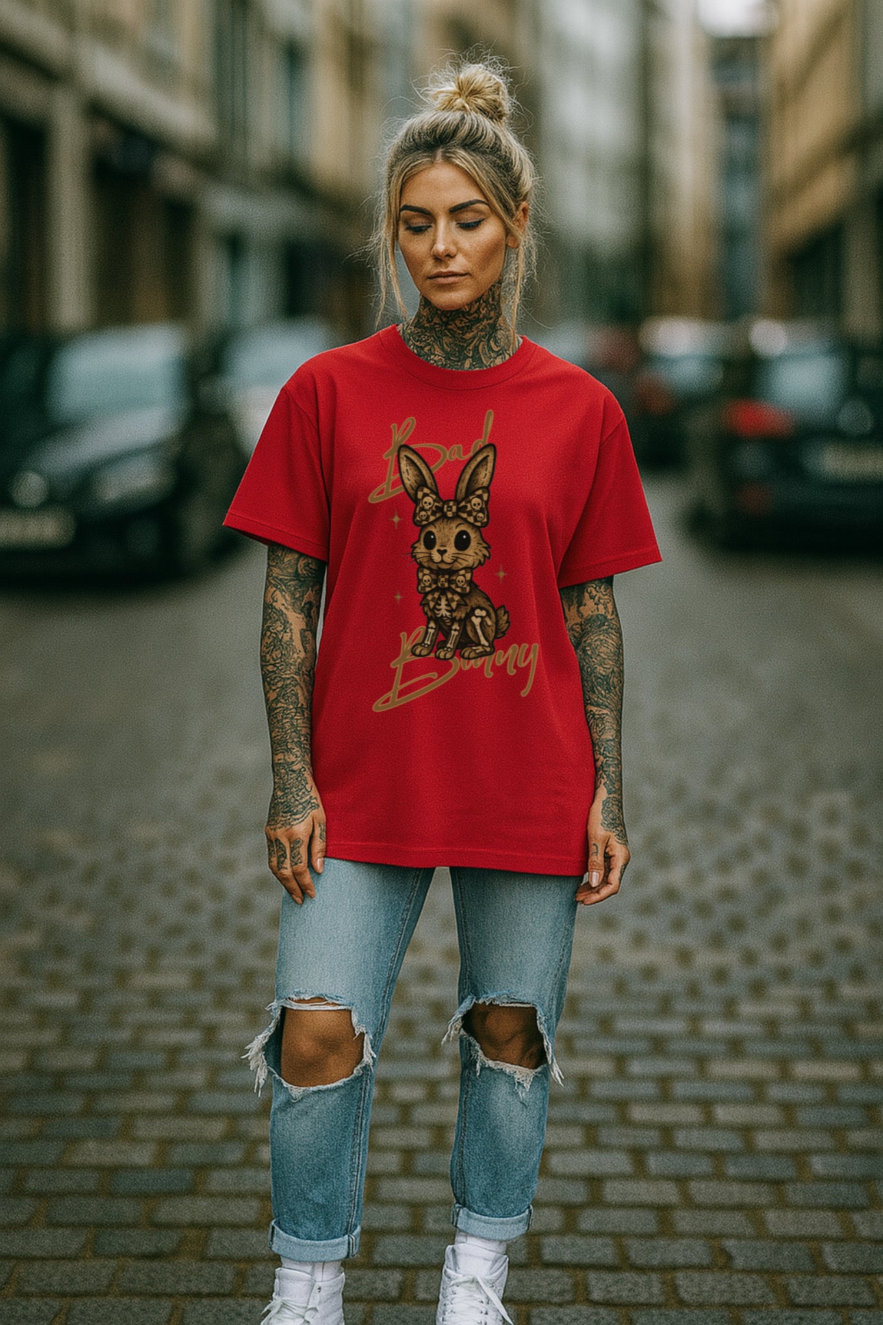 ZarahSkull Shirt „Bad Bunny“