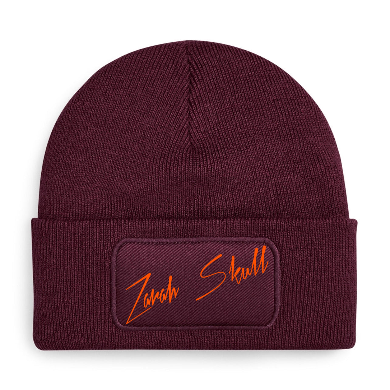"ZarahSkull"- BEANIE dark cherry