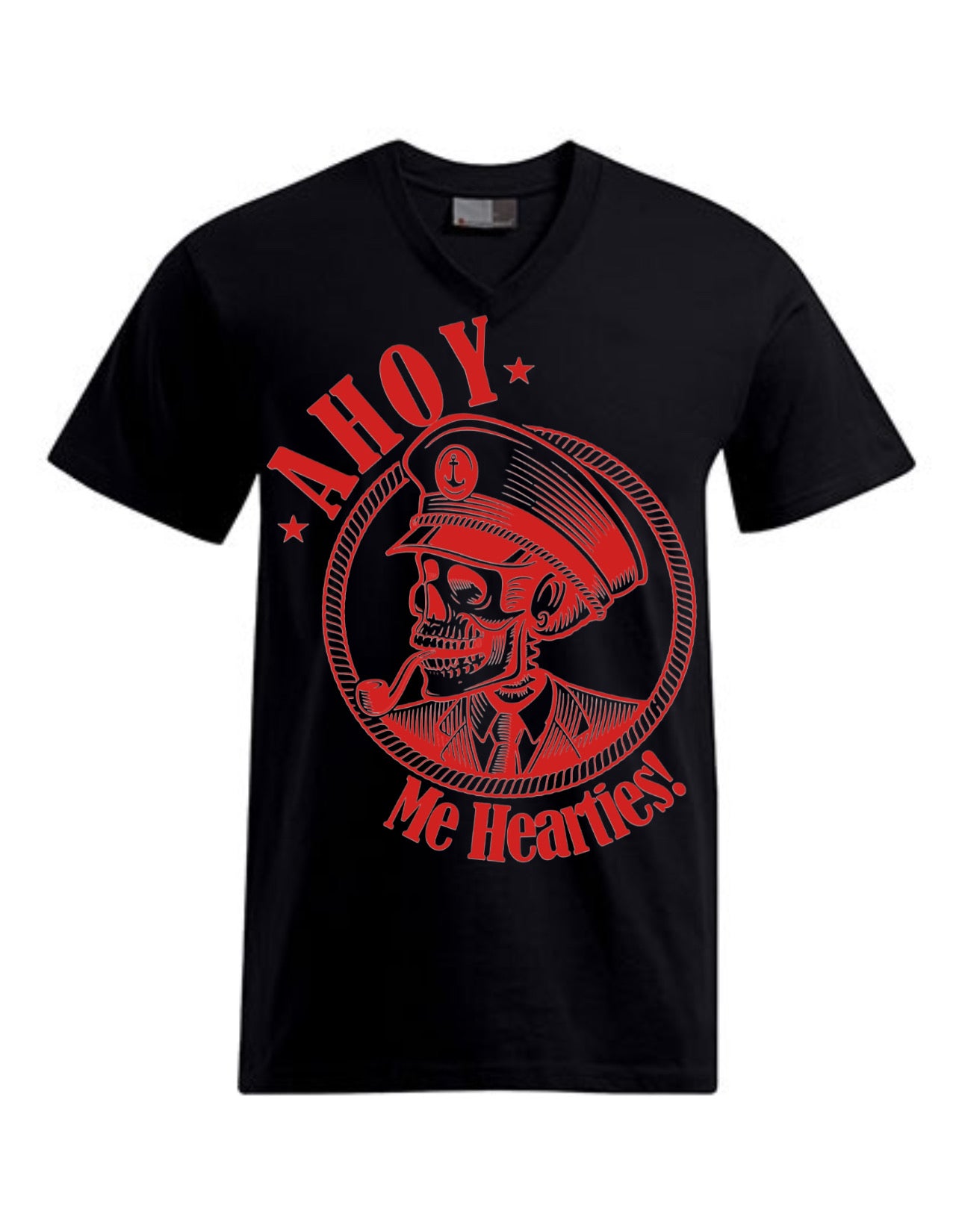 „ZarahSkull" V-Shirt black „Ahoy“