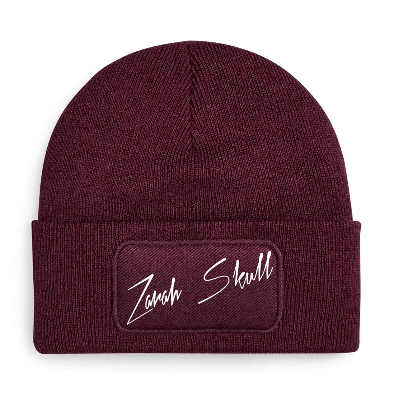 "ZarahSkull"- BEANIE dark cherry