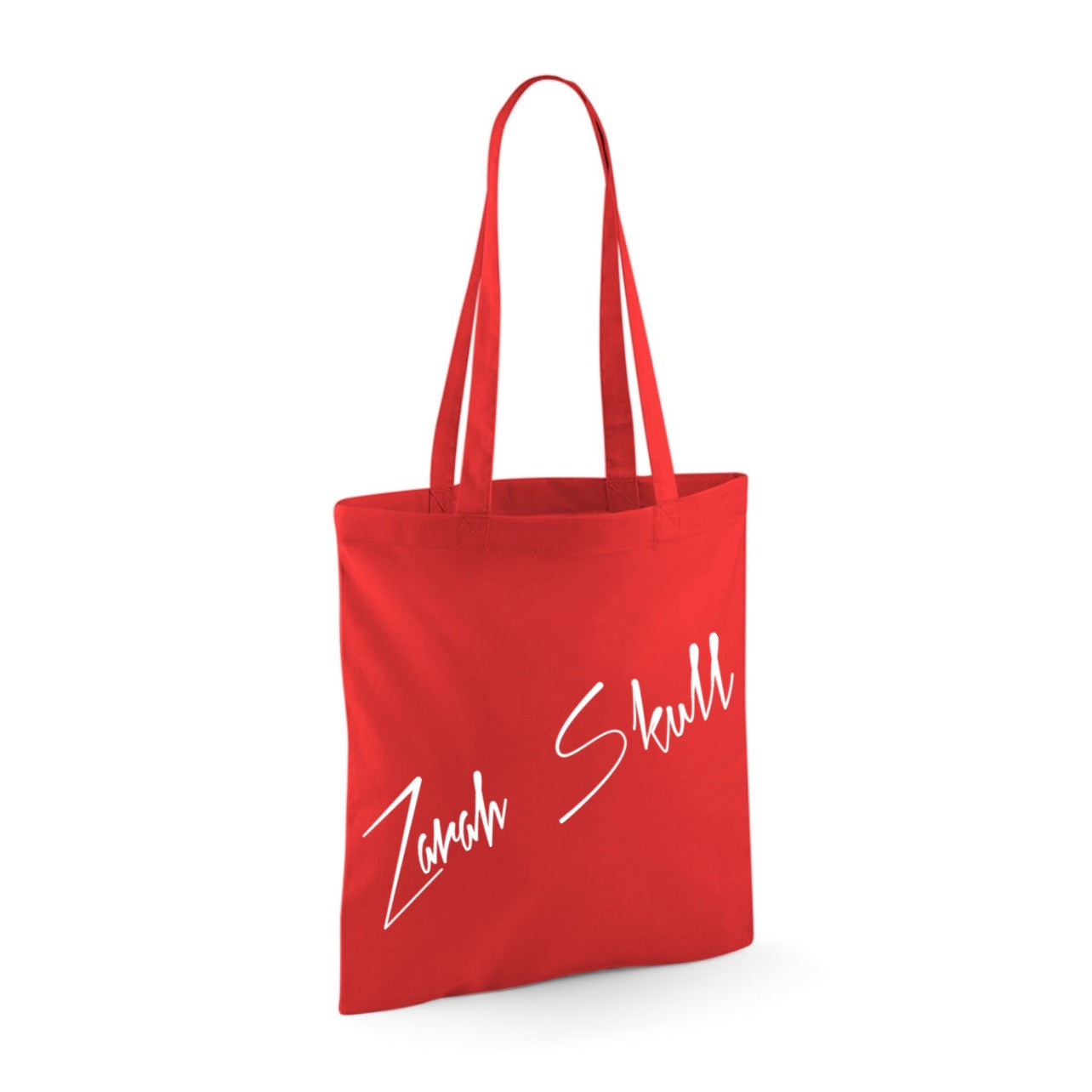 ZarahSkull Baumwolltasche Henkel lang red "Zarah Skull"
