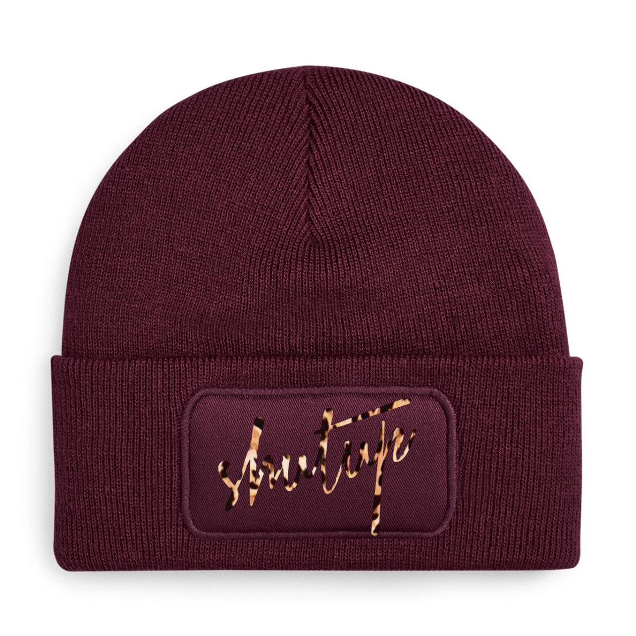 "ZarahSkull"- BEANIE dark cherry