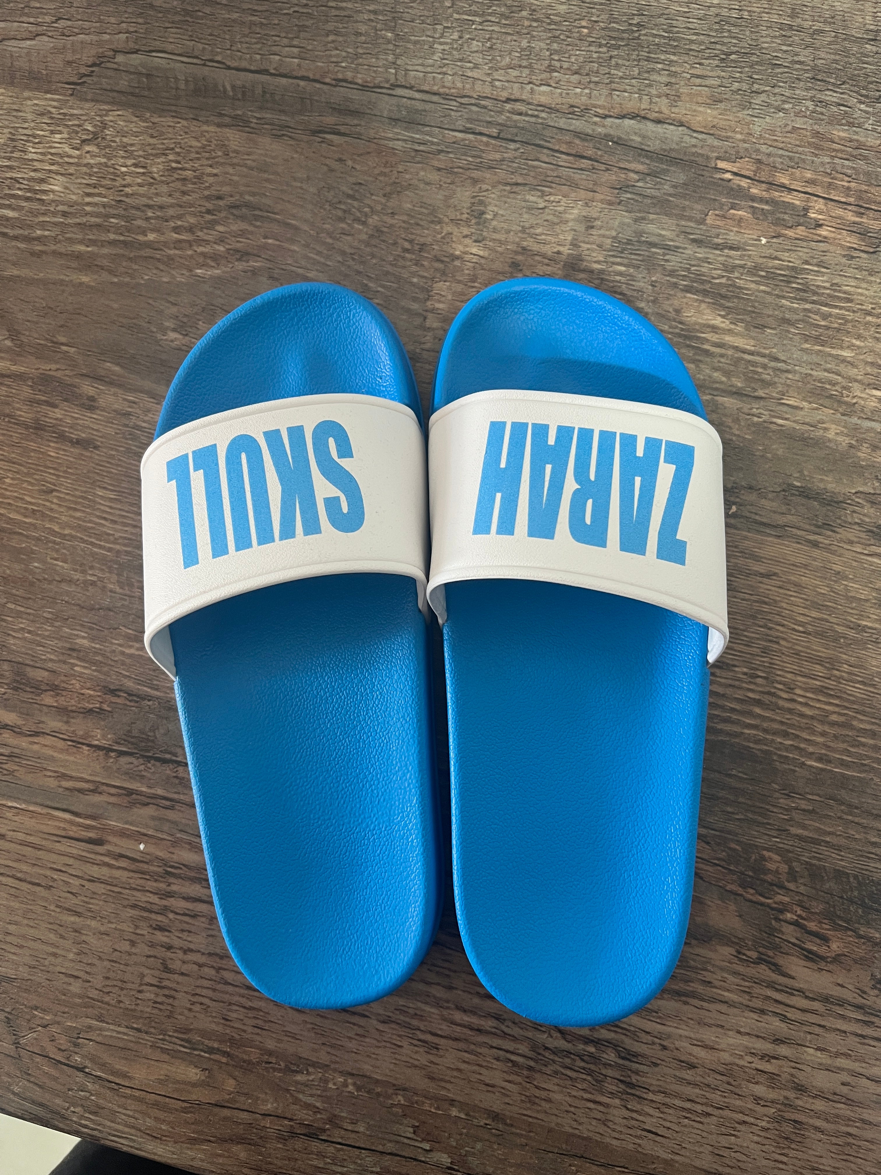 Zarah Skull Latschen BLAU