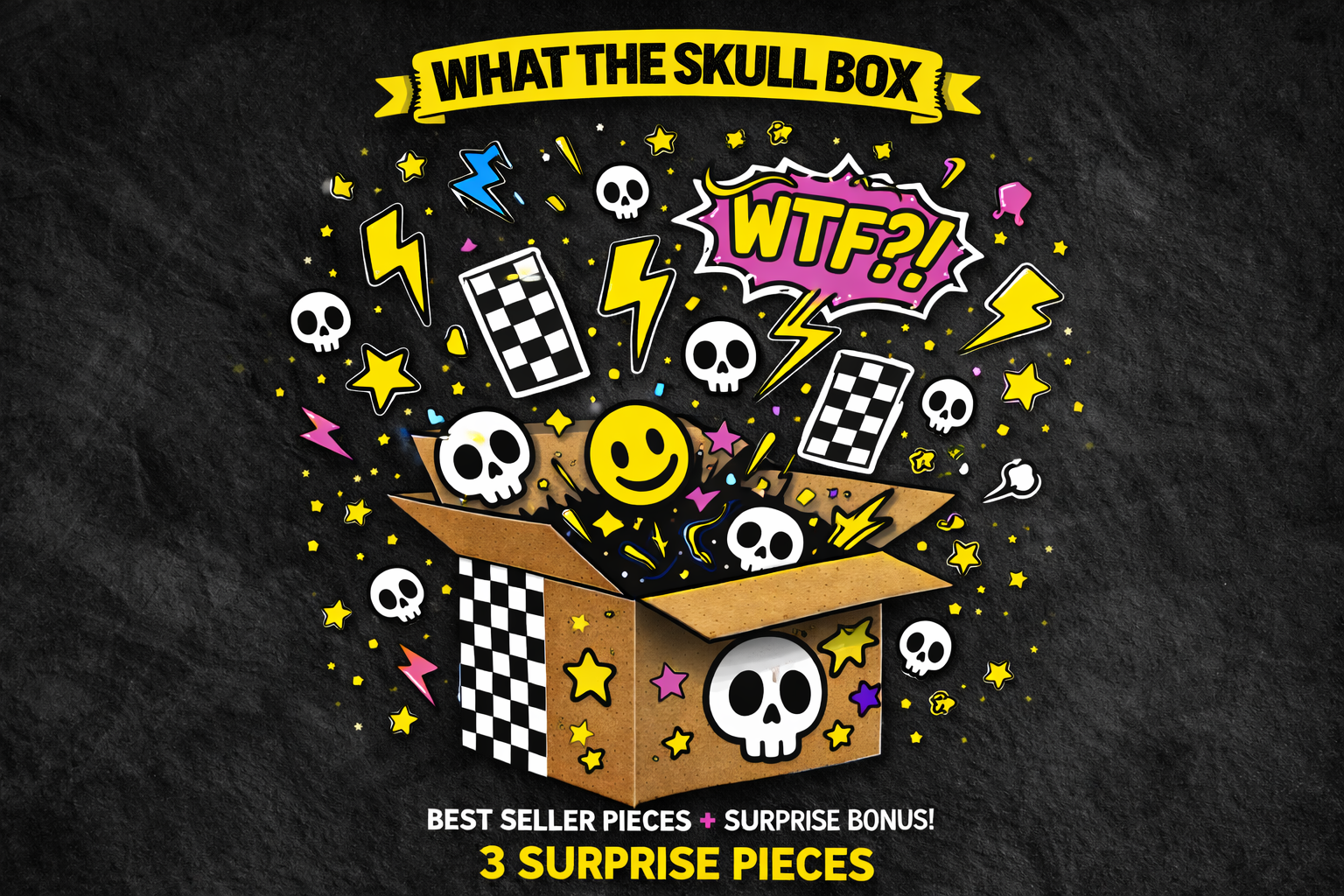 ZarahSkull "What the Skull Box" 3 Teile