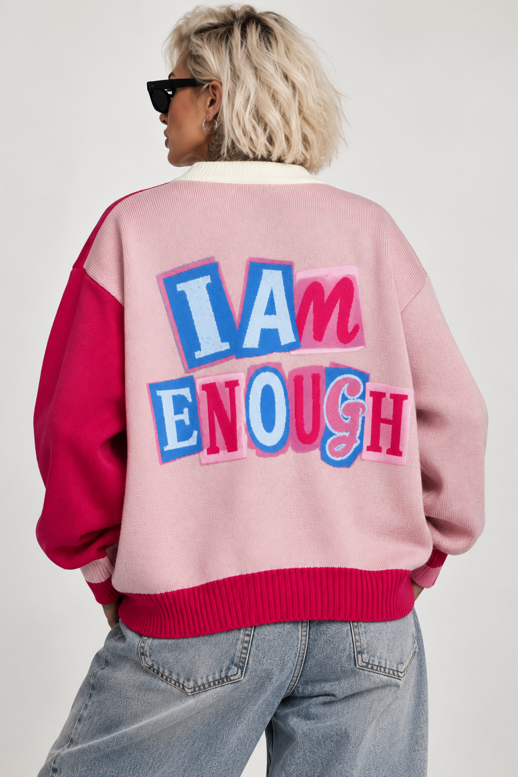 Cardigan "💗 I AM ENOUGH"