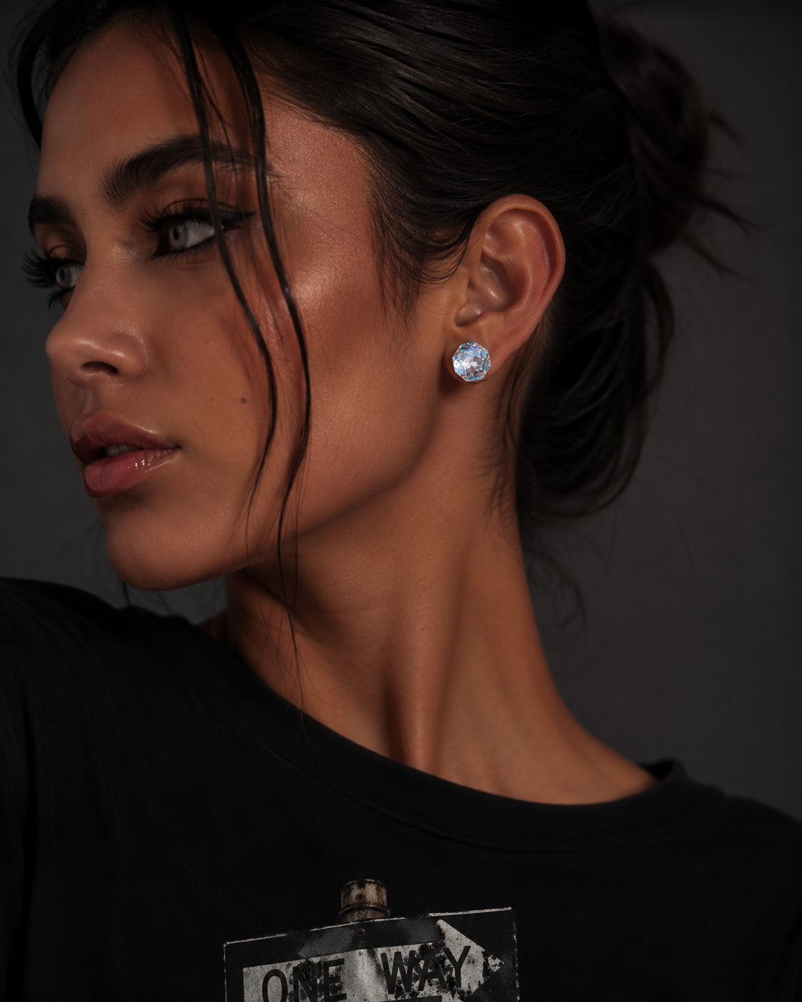 ZarahSkull Ice Crystal Studs