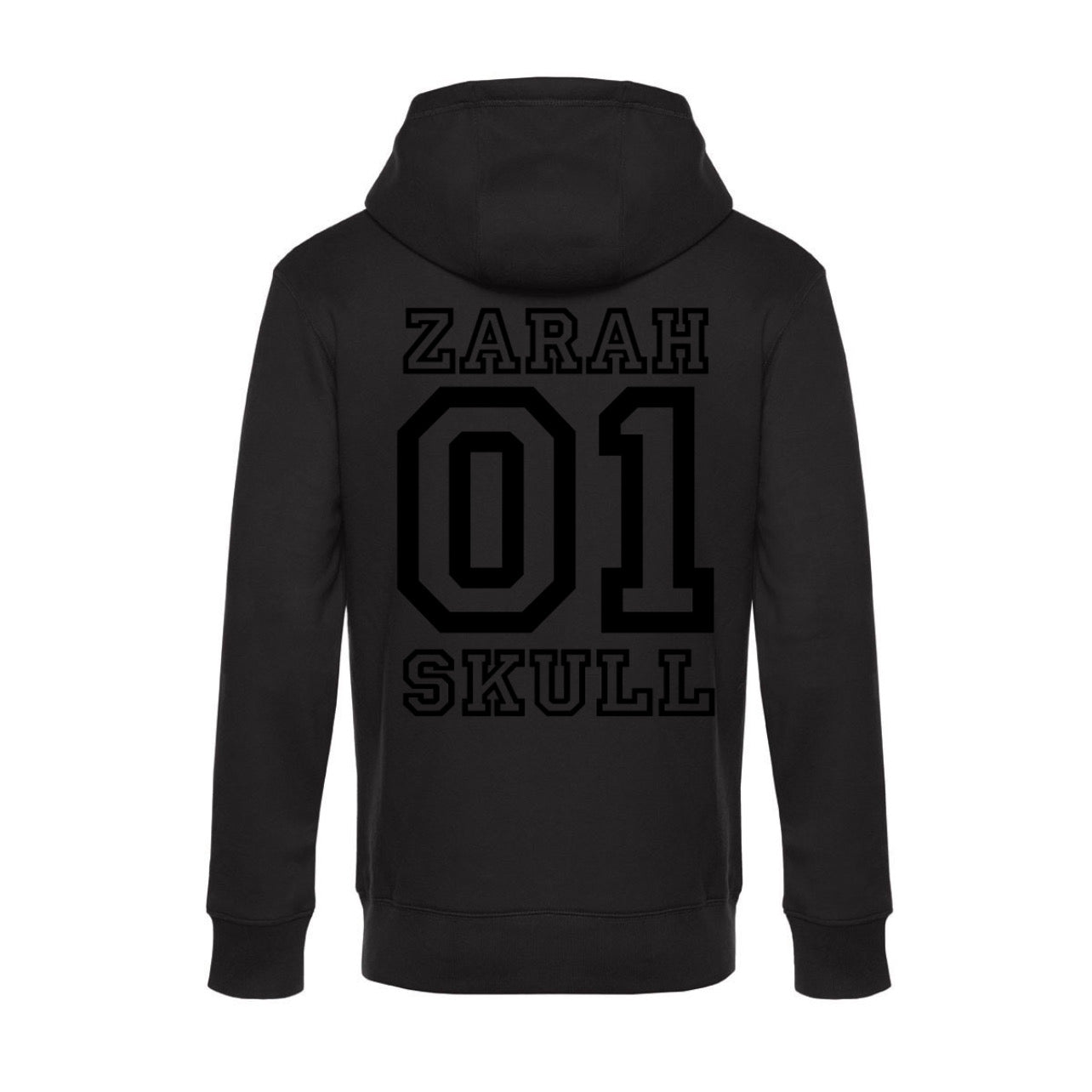 "ZarahSkull" Hoodie "01" BLACK