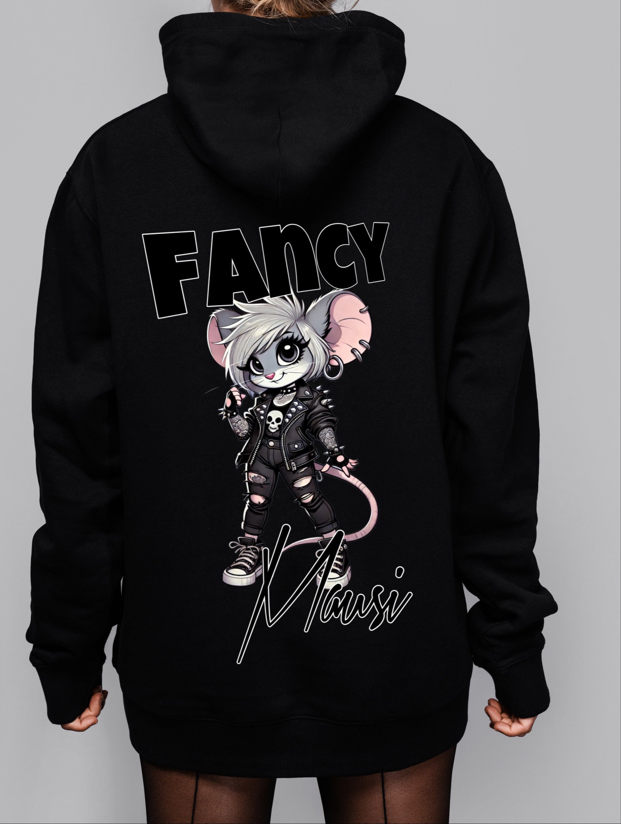 „ZarahSkull" Hoodie BLACK "Fancy Mausi 2.0"