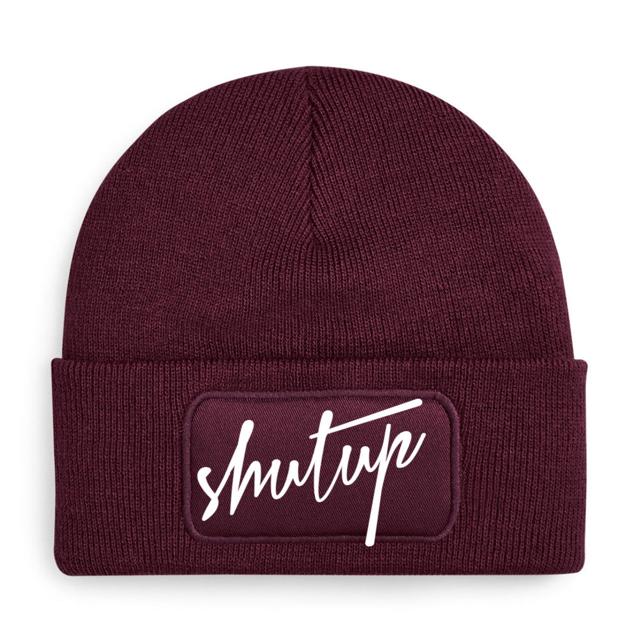 "ZarahSkull"- BEANIE dark cherry