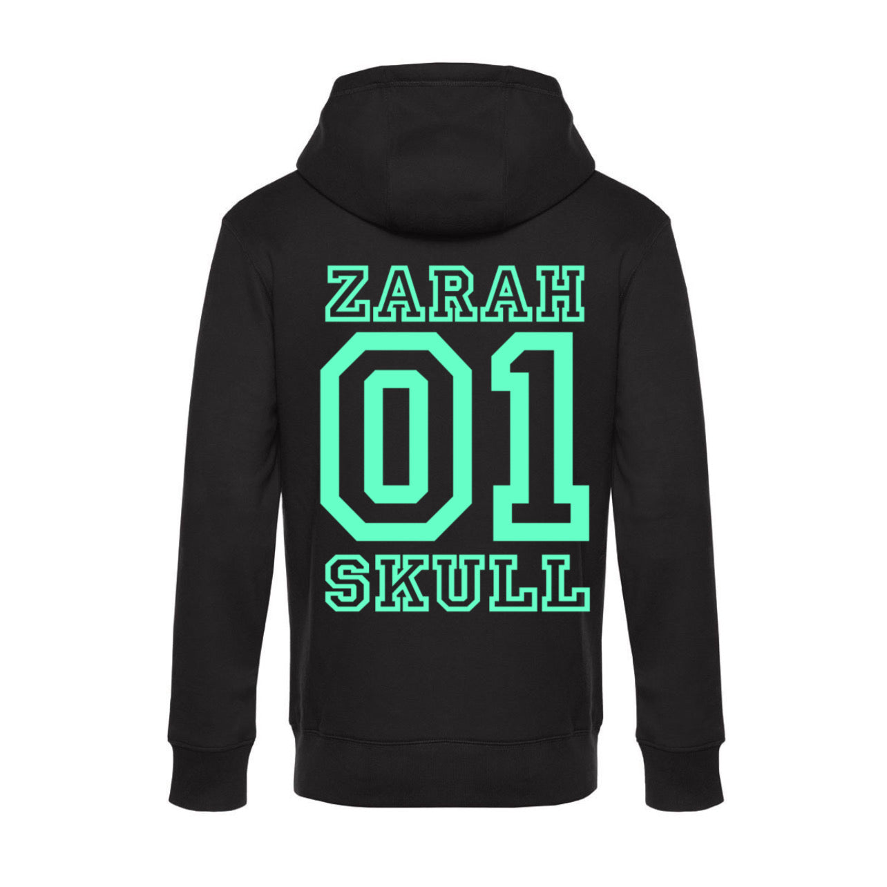 "ZarahSkull" Hoodie "01" BLACK