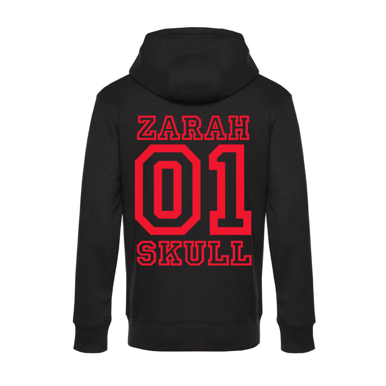 "ZarahSkull" Hoodie "01" BLACK