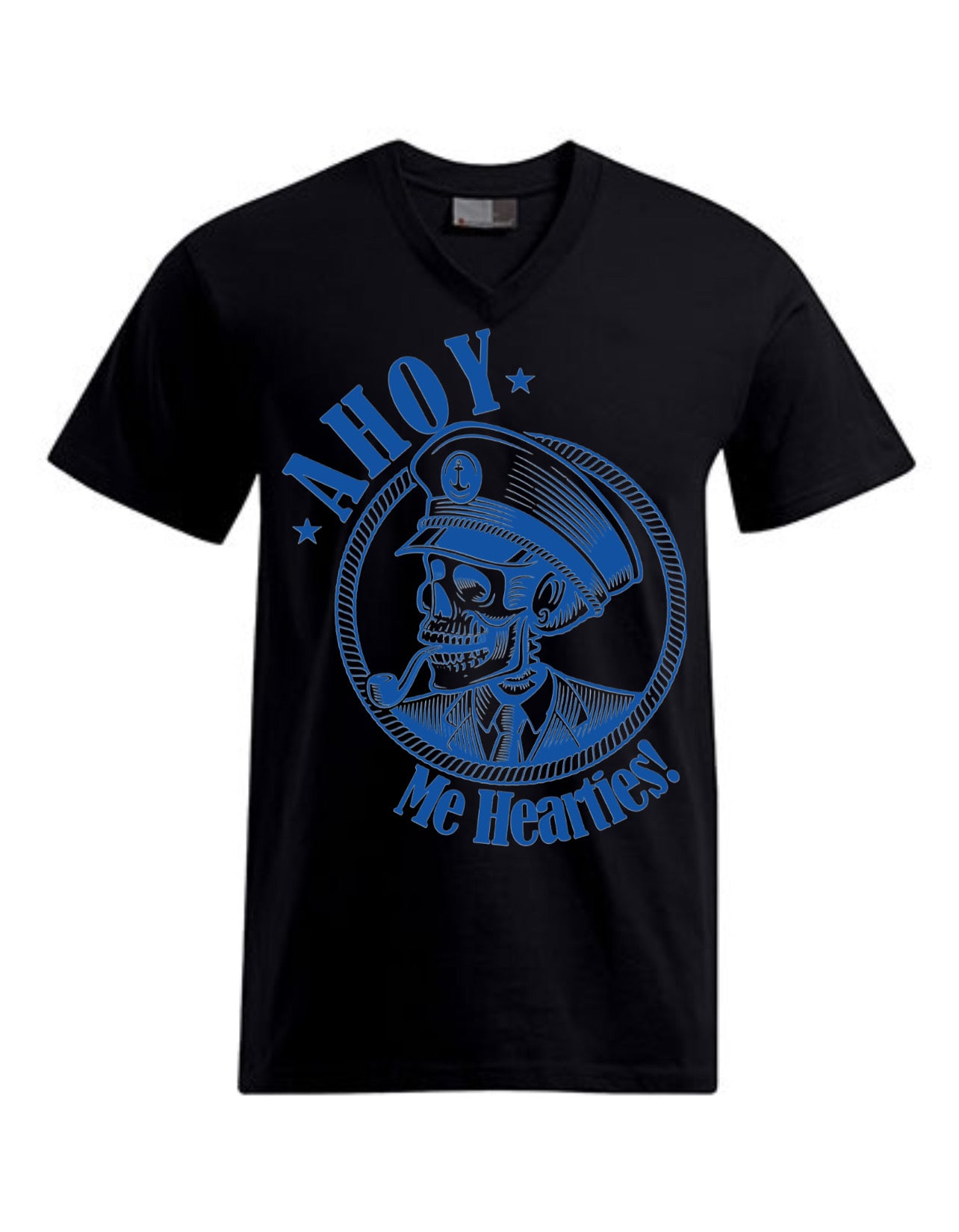 „ZarahSkull" V-Shirt black „Ahoy“