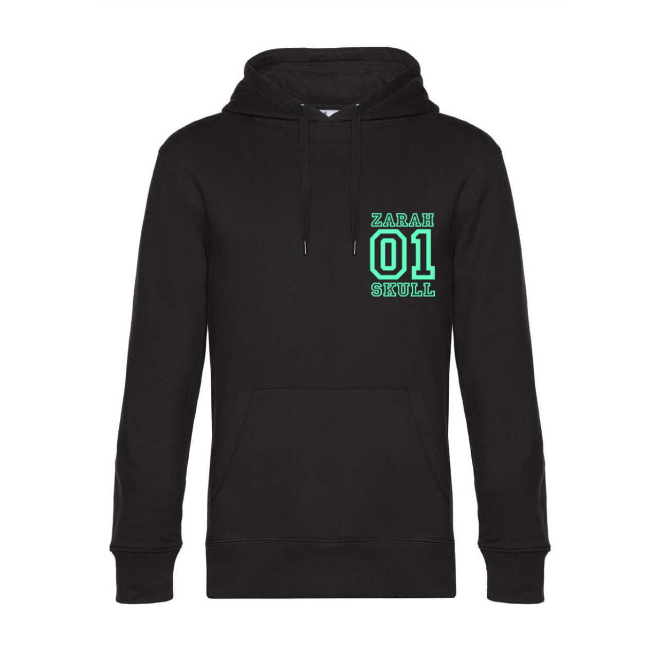 "ZarahSkull" Hoodie "01" BLACK