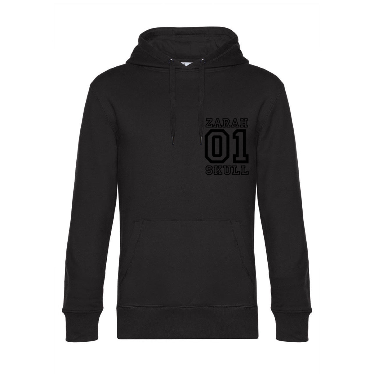 "ZarahSkull" Hoodie "01" BLACK