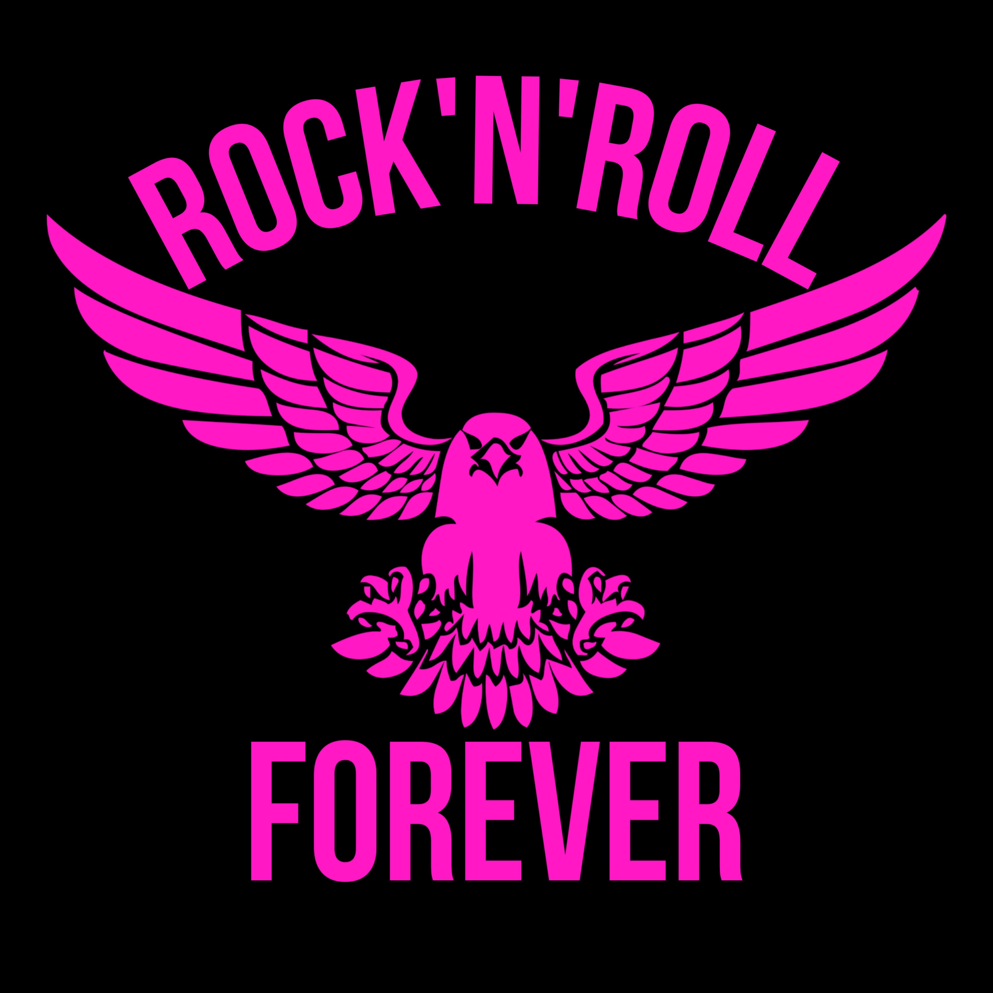 ZarahSkull Shirt BLACK "ROCK'N'ROLL FOREVER"