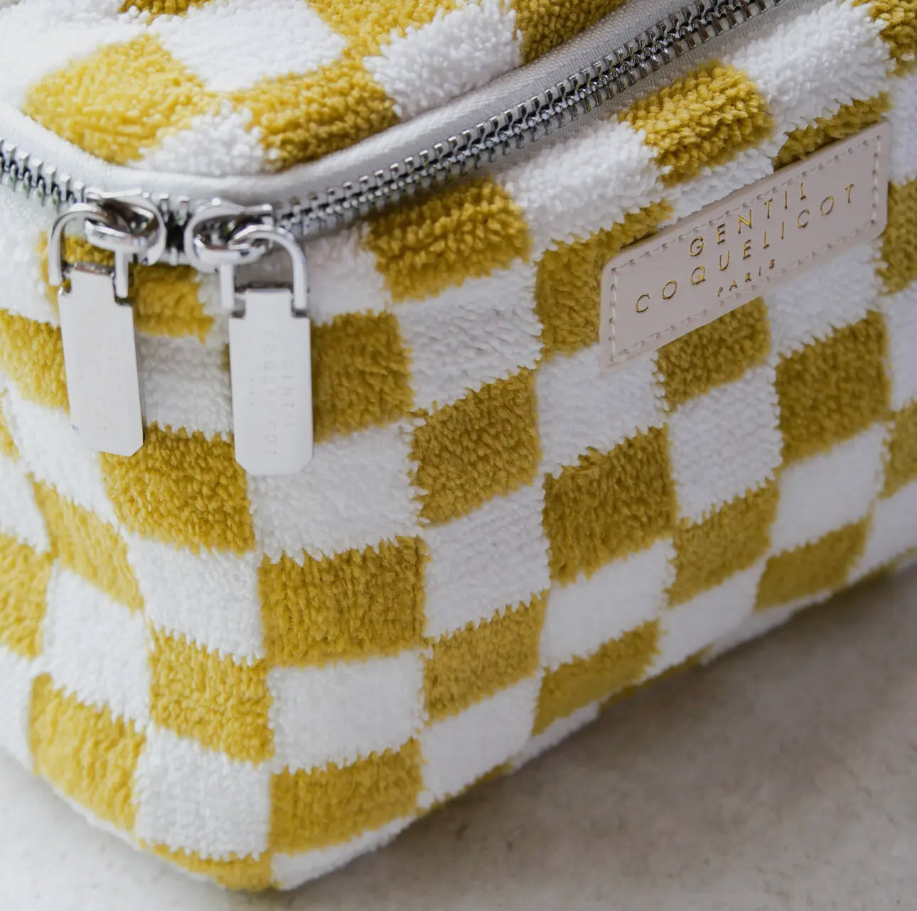Vanity Tasche Checkerboard Ocker