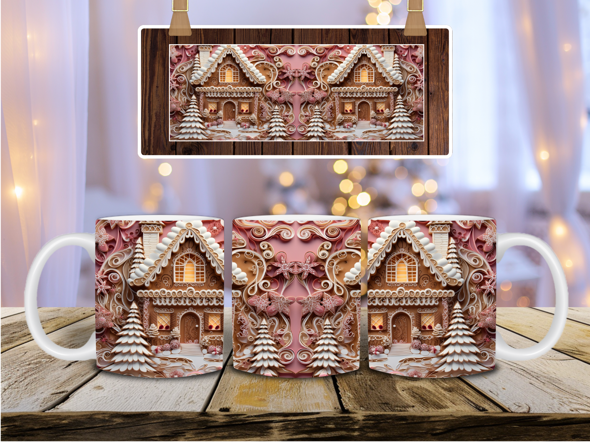 „ZarahSkull" Tasse „Gingerbread House"