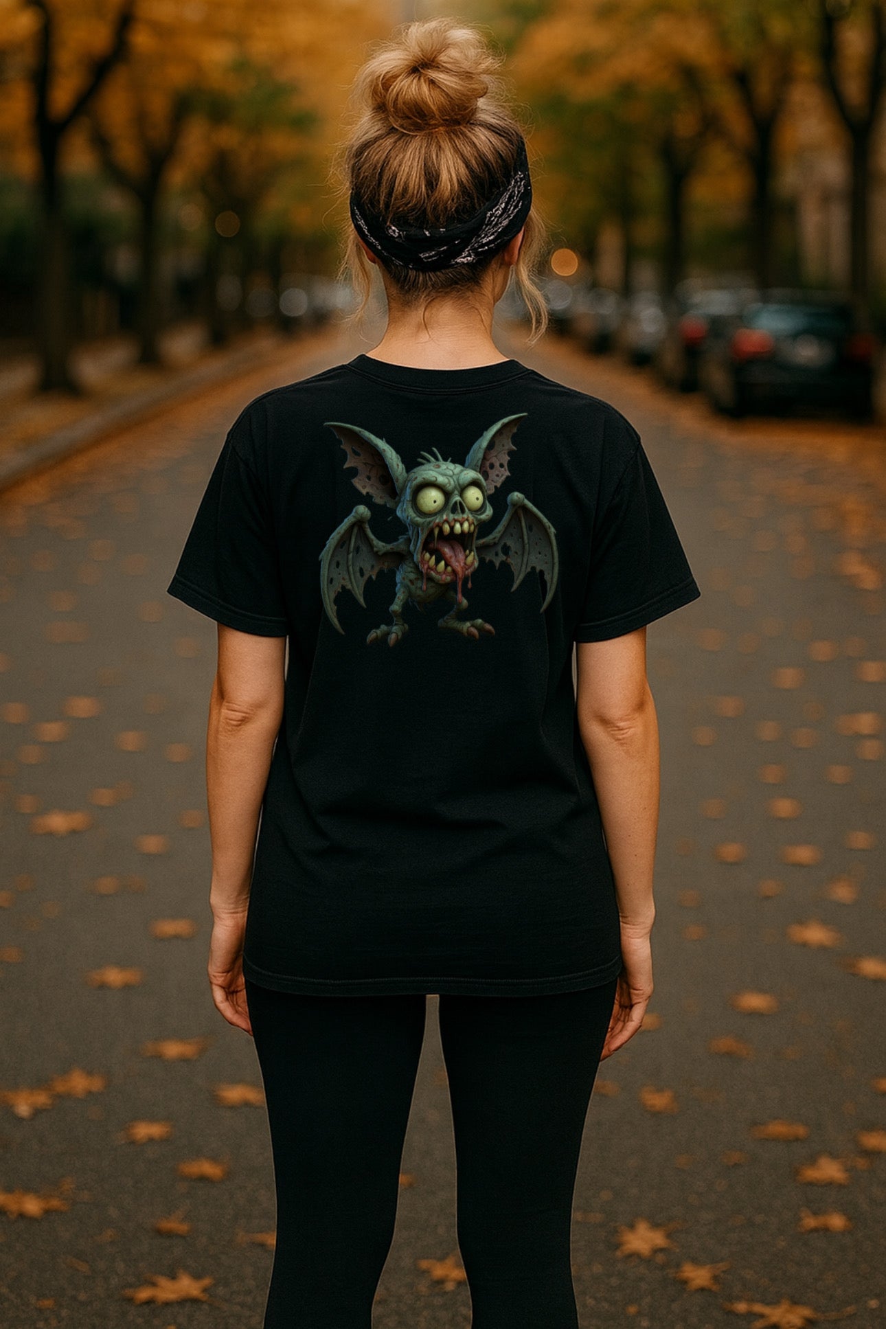 ZarahSkull Shirt black „Patty Bat"