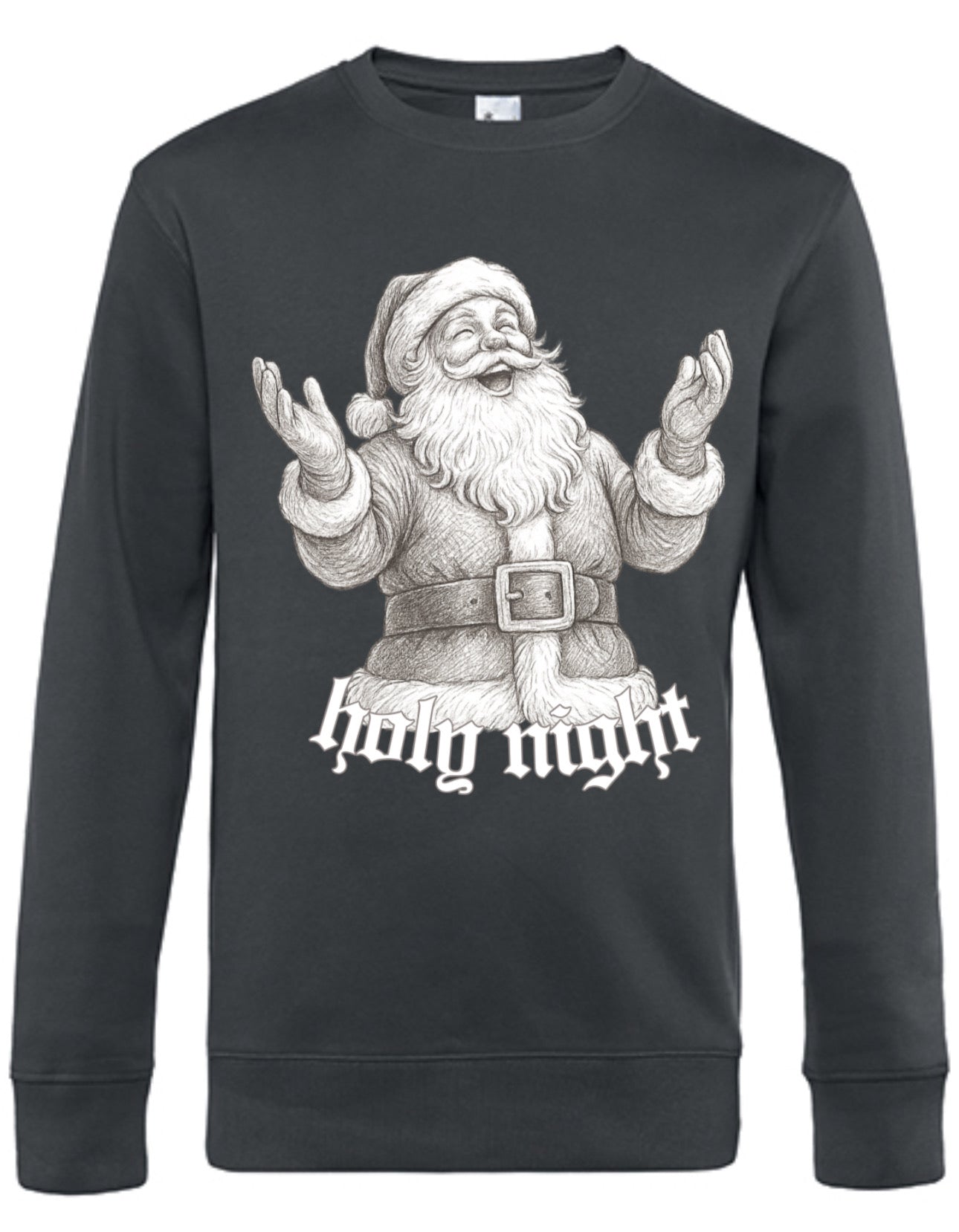 „ZarahSkull" Sweater Asphalt "Holy night"