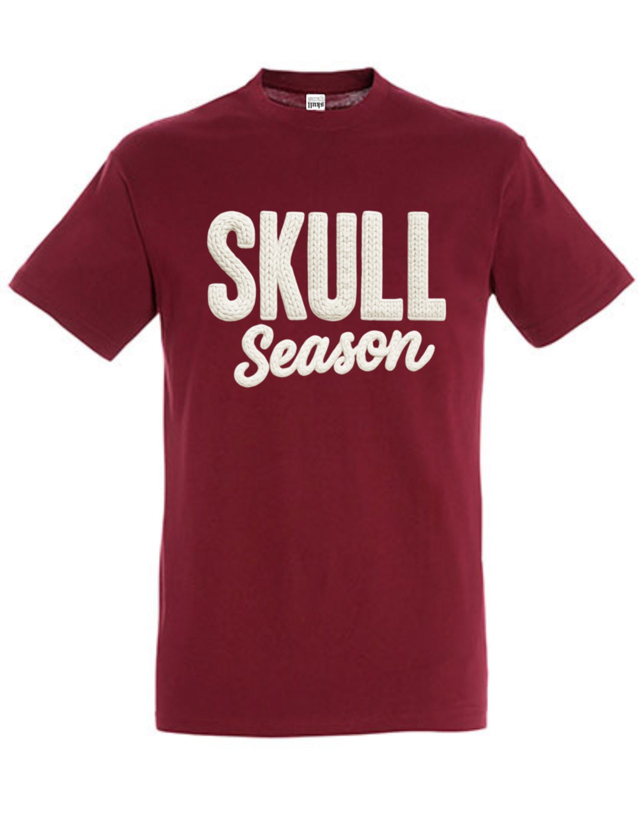 ZarahSkull Shirt burgundy "Skull Season knit"