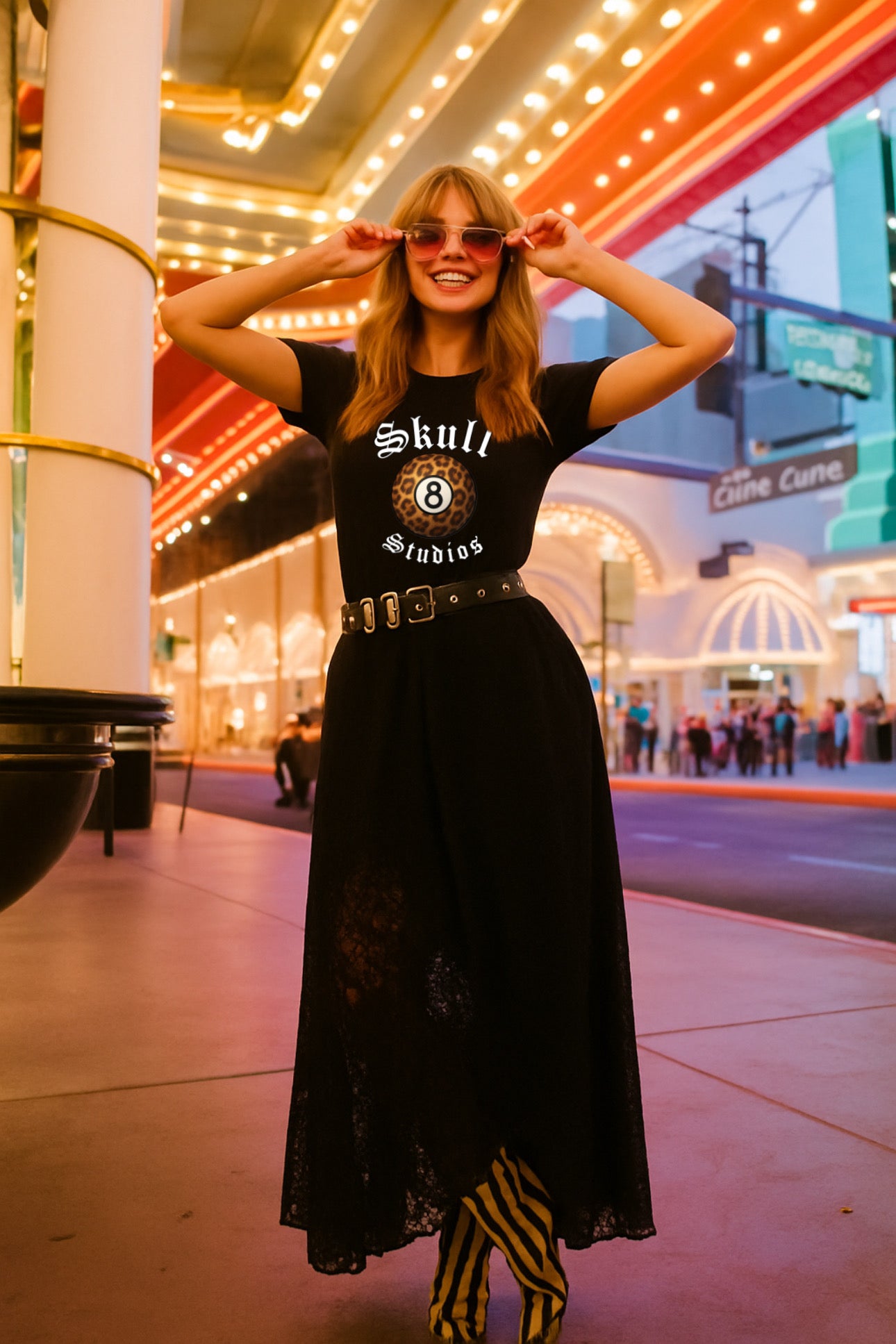 ZarahSkull Shirt black" 8 Ball Skull Studios"