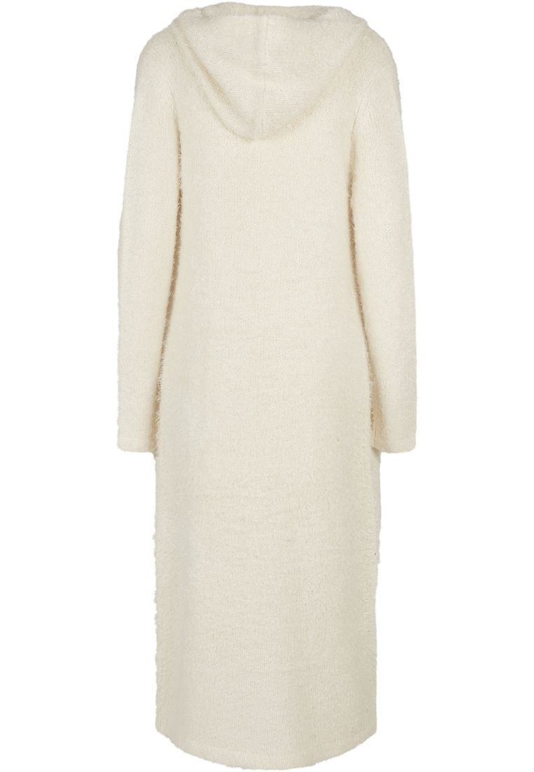 ZarahSkull" Feather Long-Cardigan sand