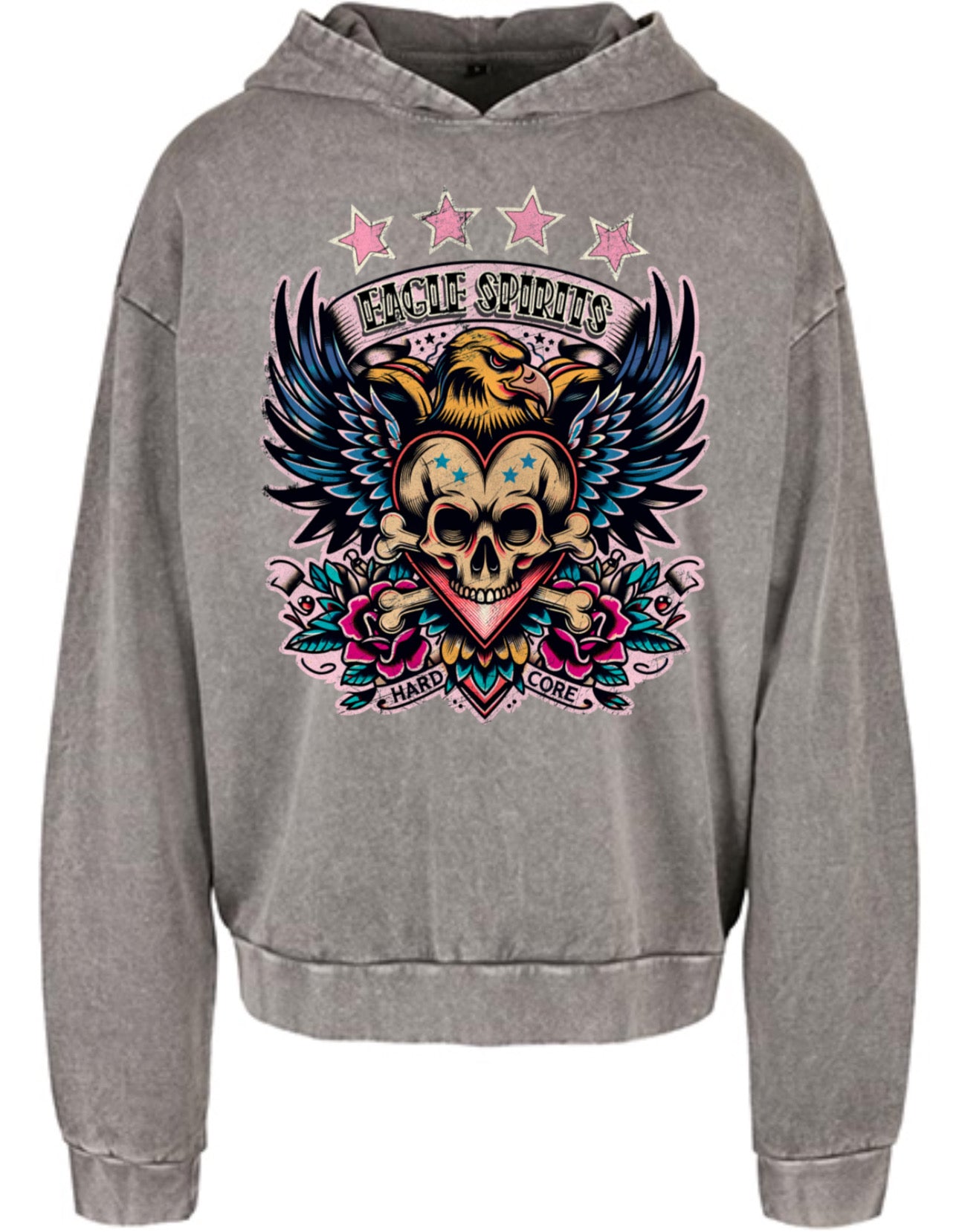 ZarahSkull" Sweathoodie light asphalt "Eagle Spirit