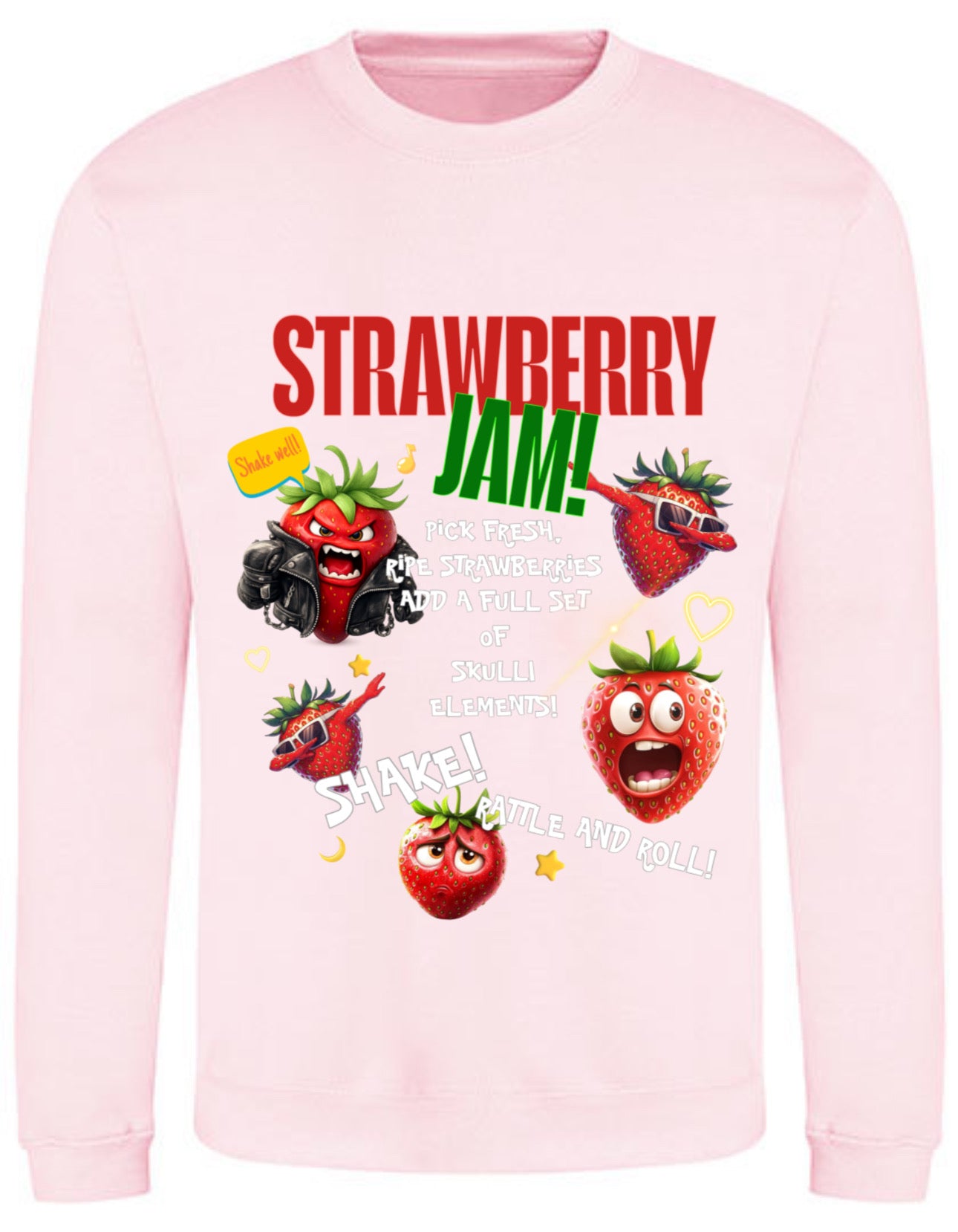 „ZarahSkull" Sweater rosa "Strawberry Jam"