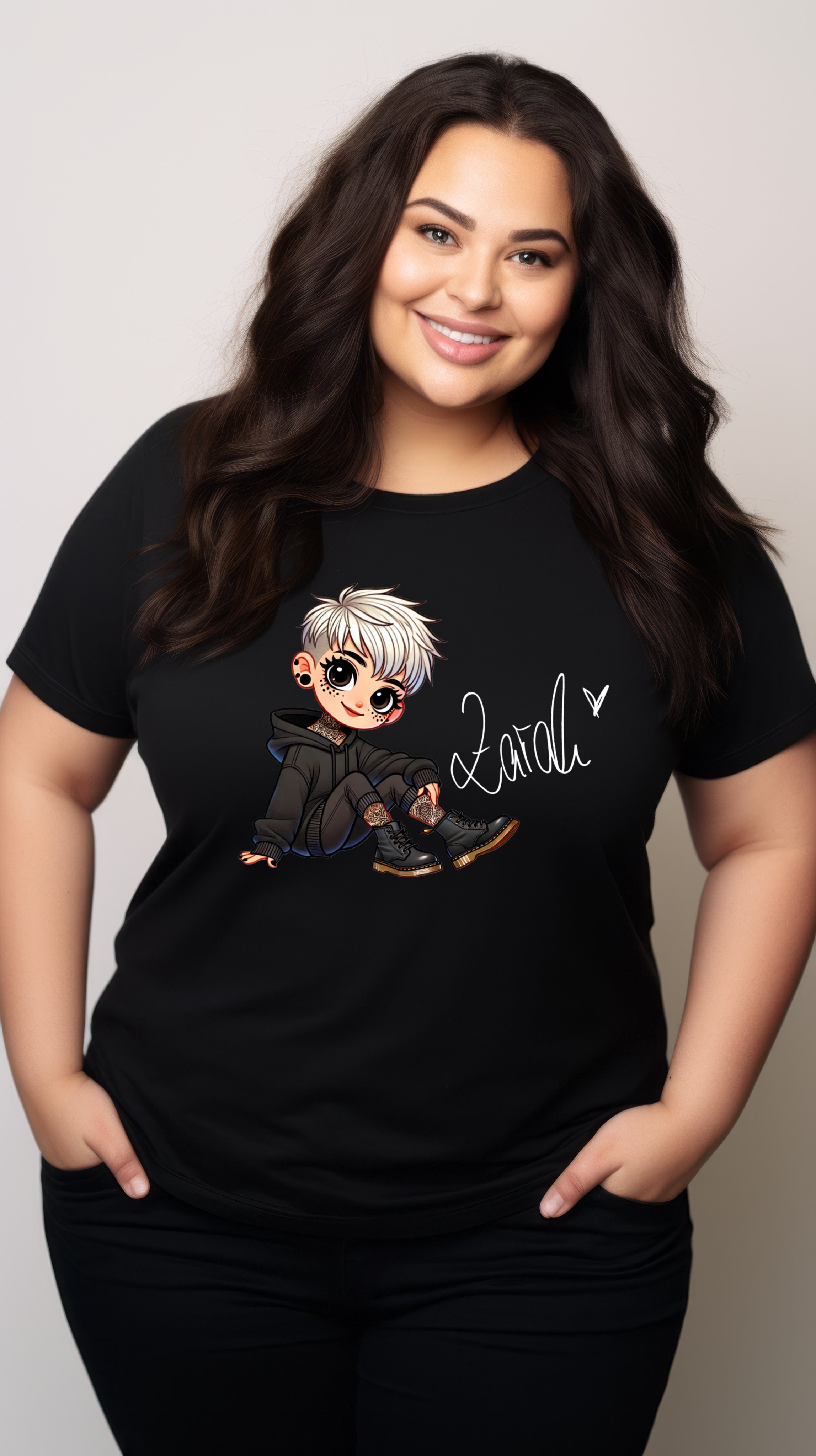 ZarahSkull Shirt black "Die kleine Zarah"