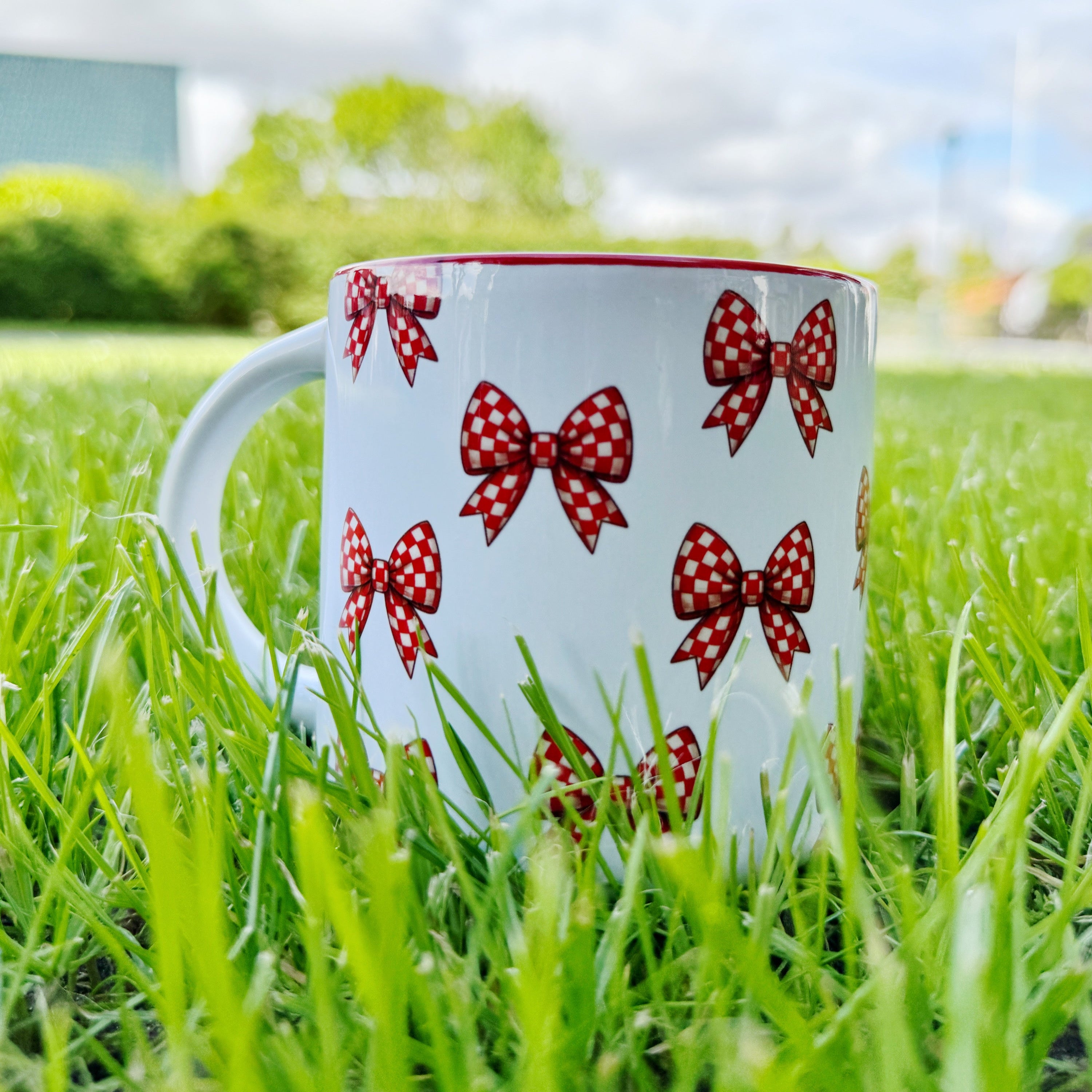 „ZarahSkull" Mug „Bow red"