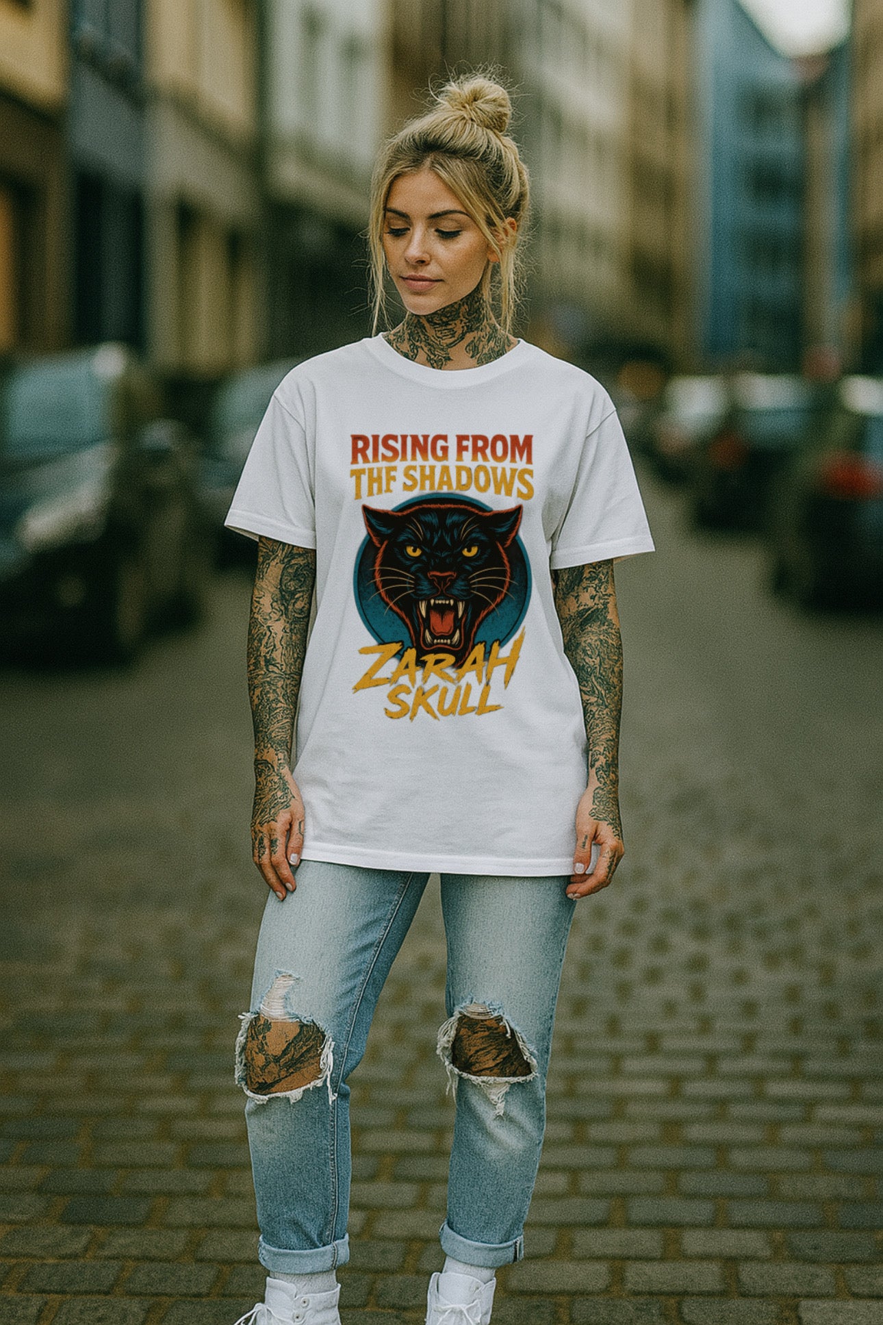 ZarahSkull Shirt „Rising from the shadows"