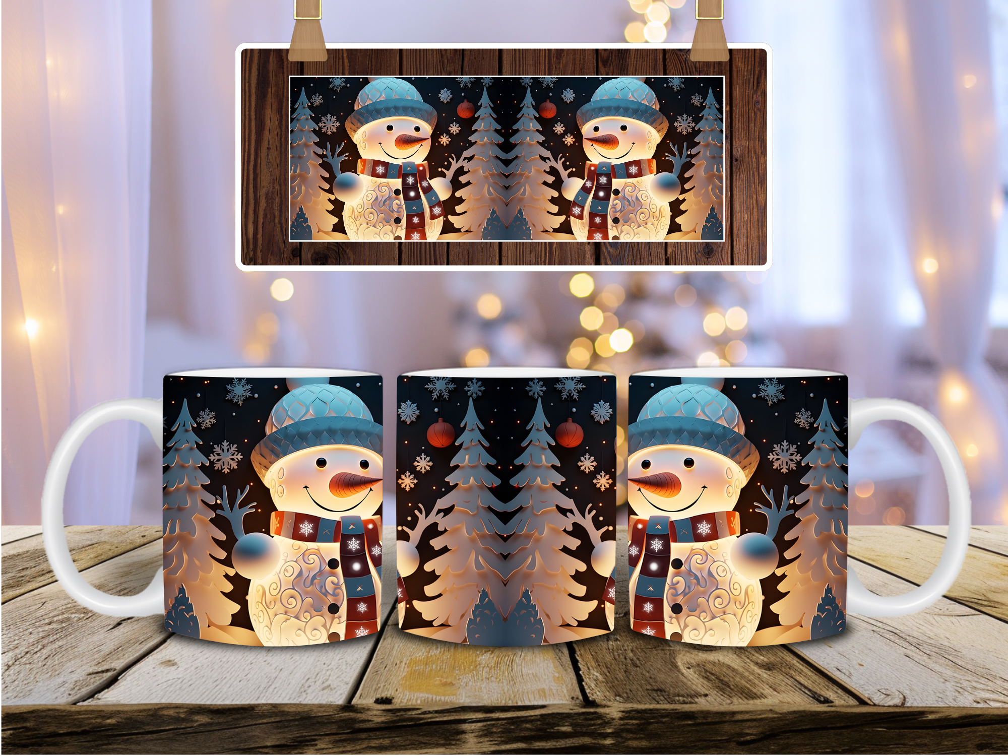 „ZarahSkull" Tasse „Leuchtender Snowman