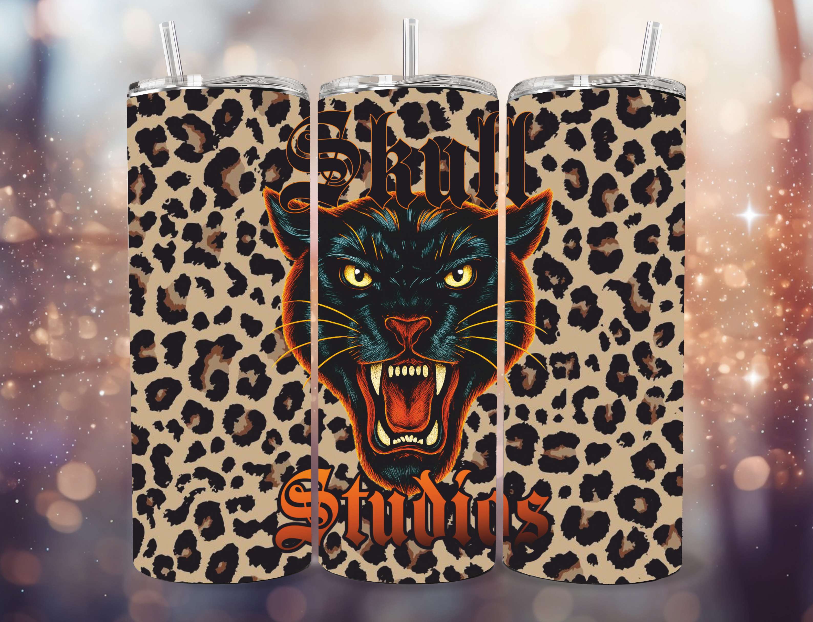 ZarahSkull Tumbler "Panther Leo"