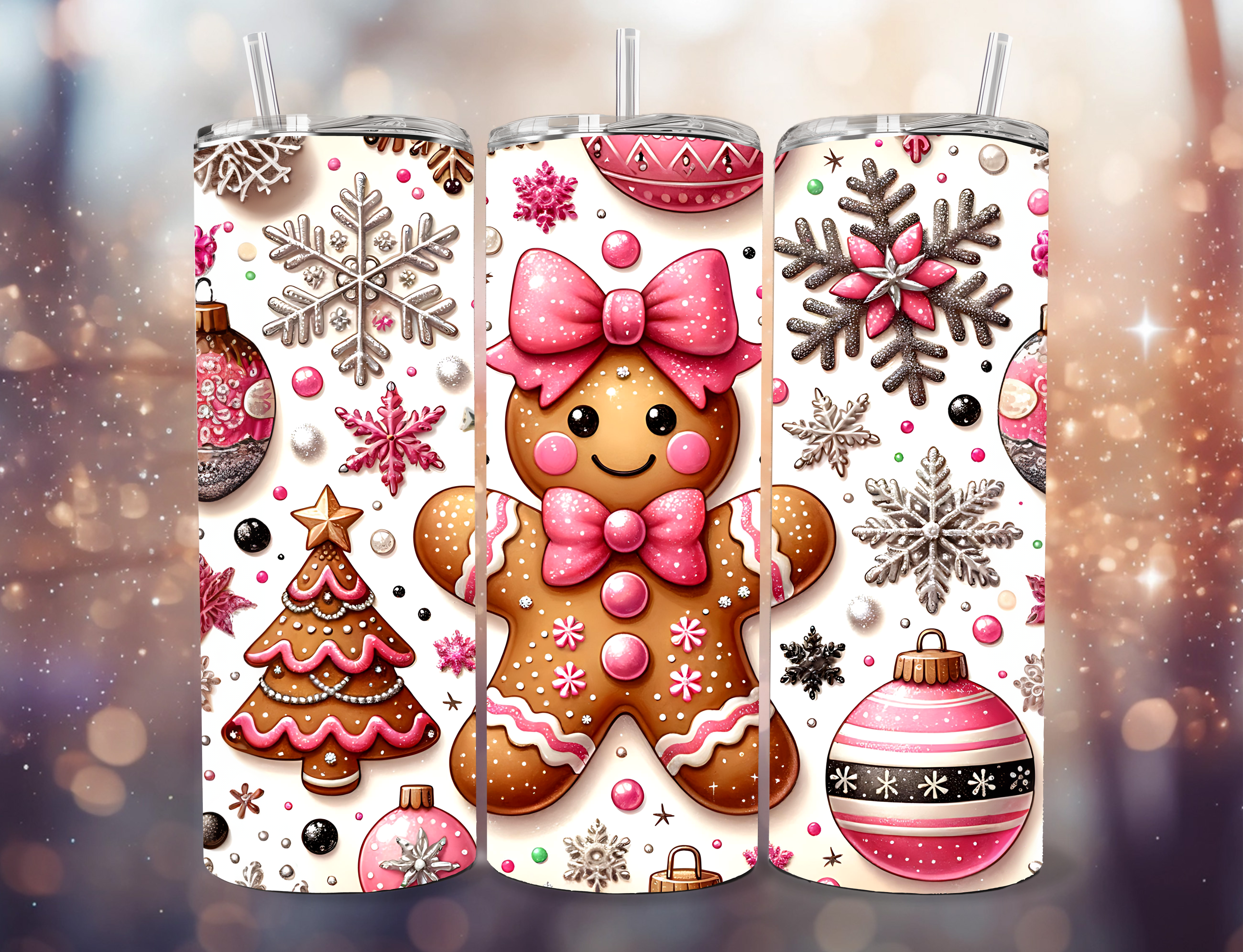 ZarahSkull Tumbler "Gingerbread Girl"