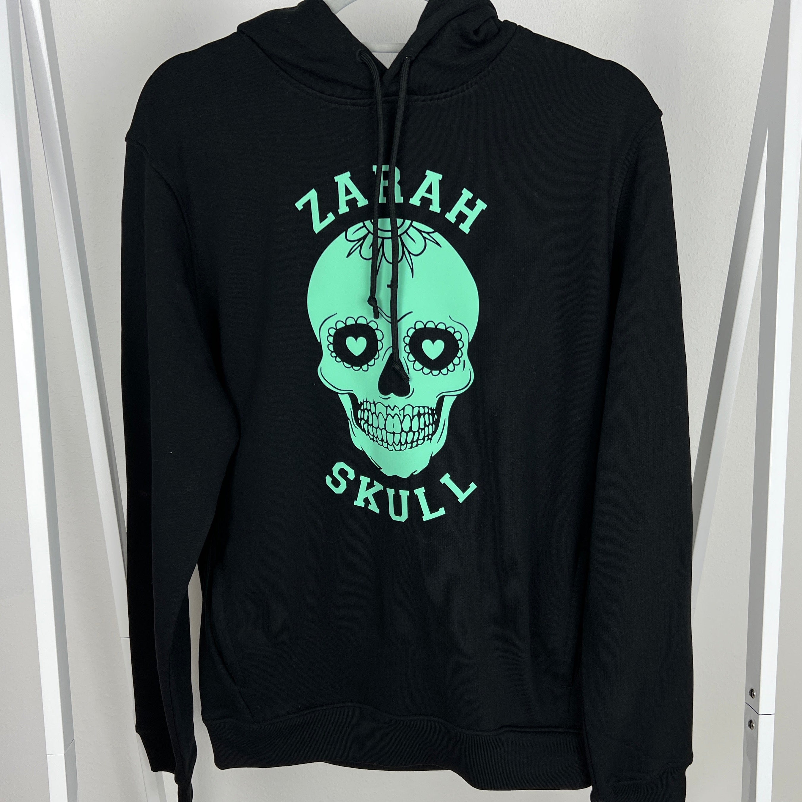 "ZarahSkull" Hoodie BLACK "SKULL"