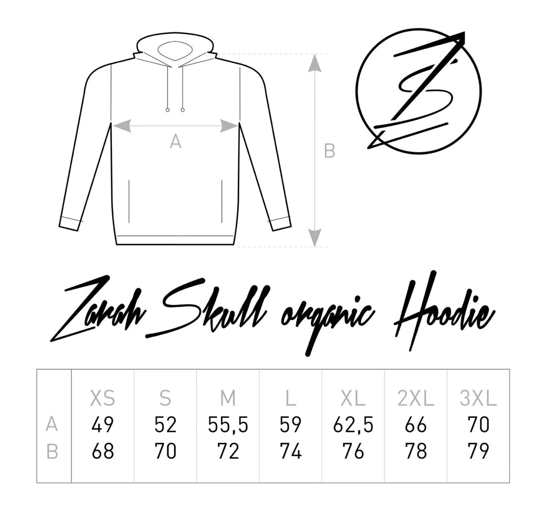 "ZarahSkull" Hoodie WHITE "SELFLOVE CLUB SKULL" RED