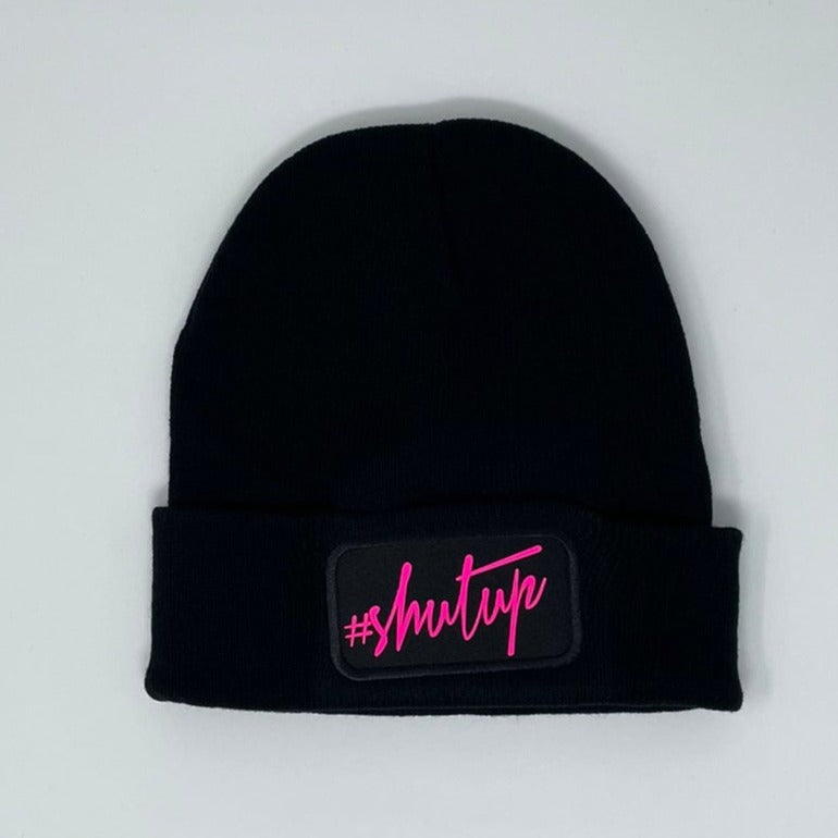 "ZarahSkull"- BEANIE #shutup BLACK