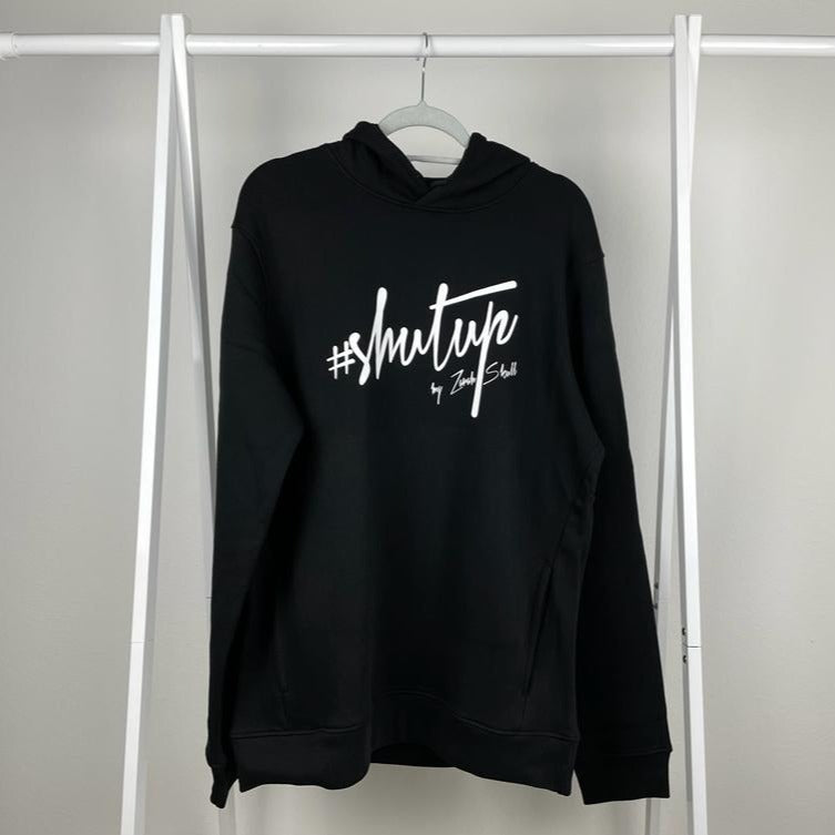 "ZarahSkull" Hoodie BLACK "shutup"