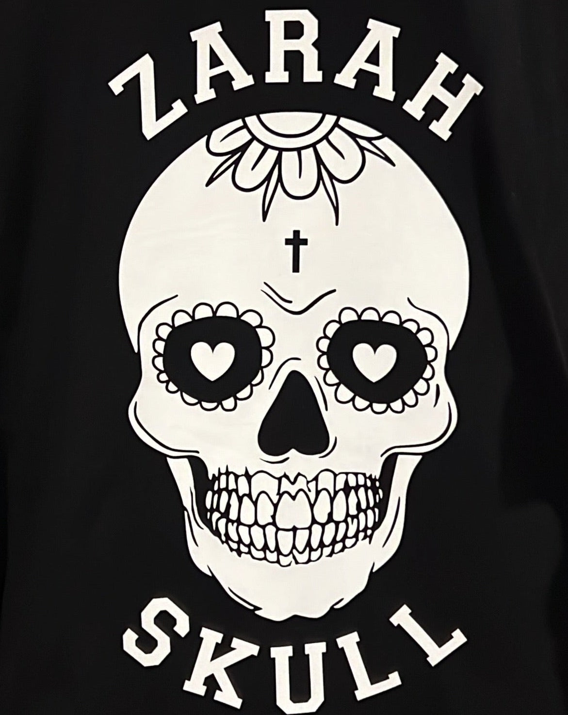 "ZarahSkull" Hoodie BLACK "SKULL"